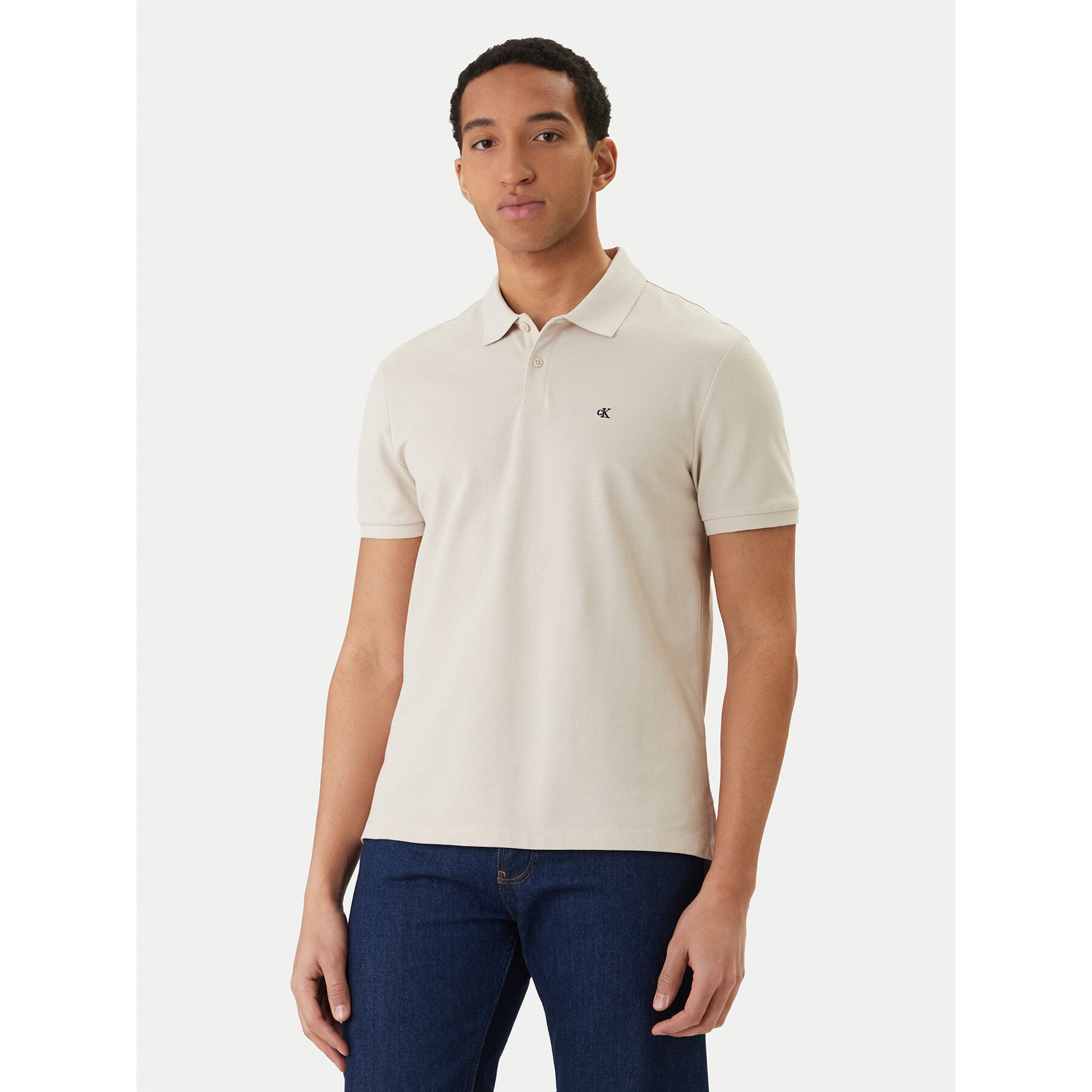Calvin Klein Jeans Poloshirt LV040EM269 Beige Regular Fit