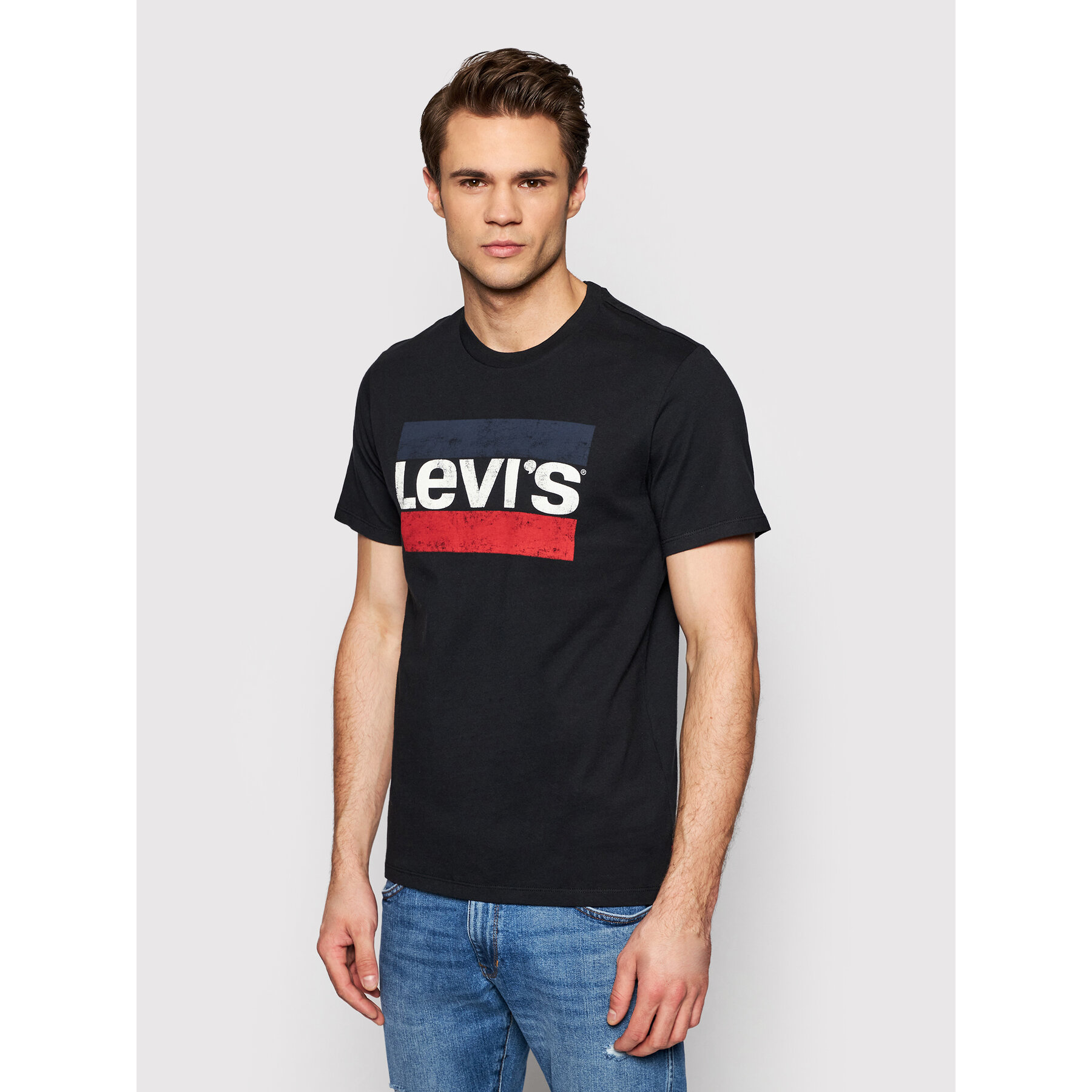 Levi's Póló Sportswear Graphic Tee 39636-0050 Fekete Regular Fit
