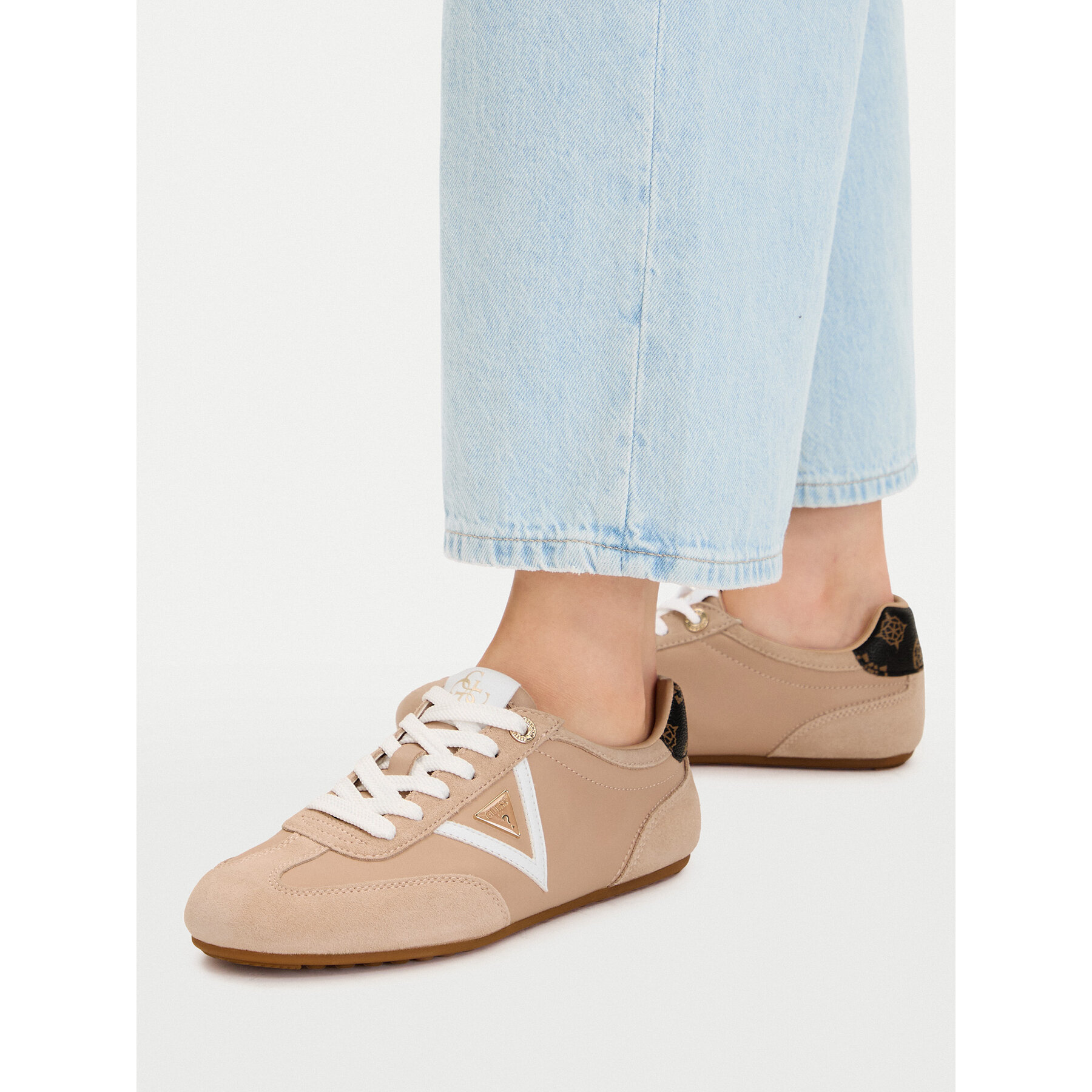 Αθλητικά Guess FLTREL LEA12 Μπεζ