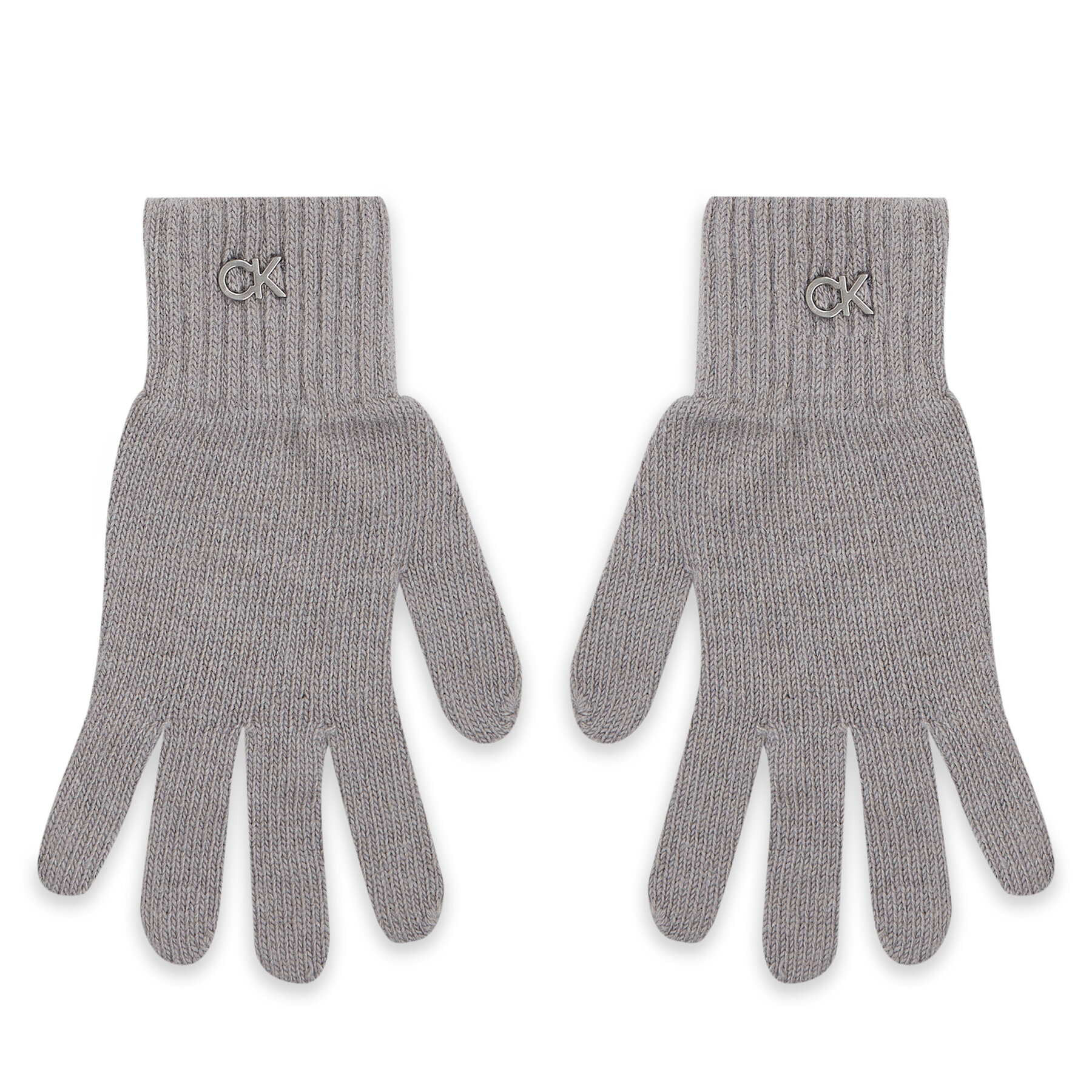 Ženske rukavice Calvin Klein Re-Lock Knit Gloves K60K611164 Mid Grey Heather P4A