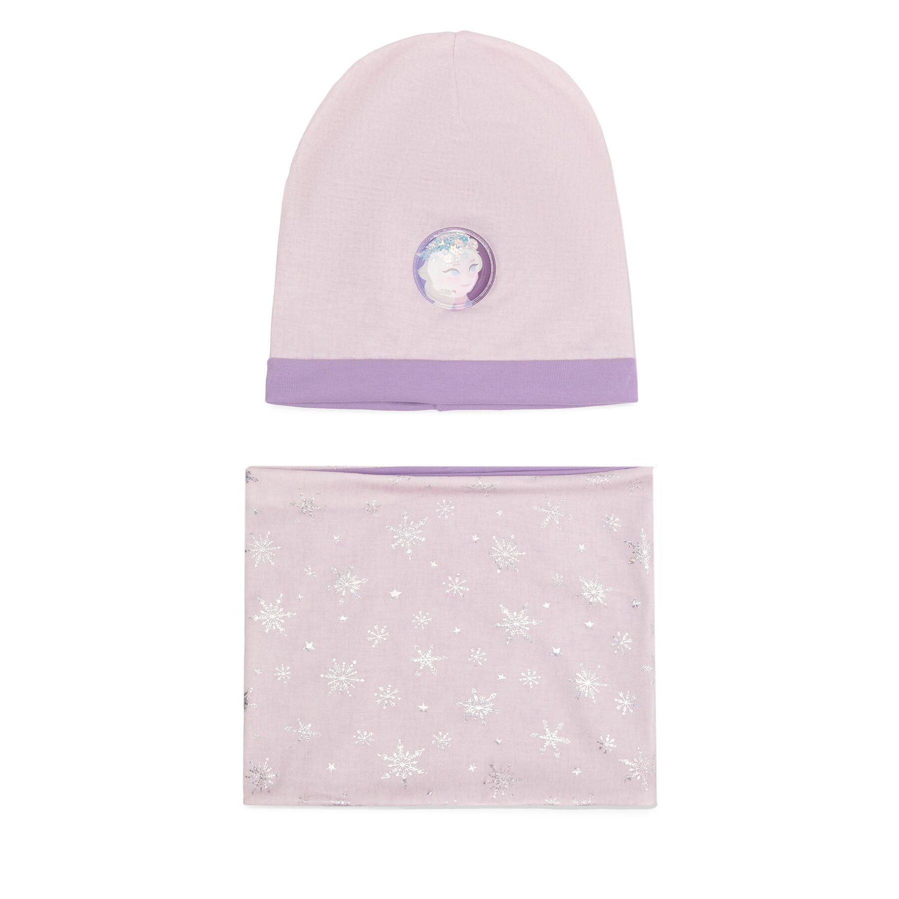 Súprava čiapka a tunelový šál Frozen ACCCS-AW23-36DFR Fialová