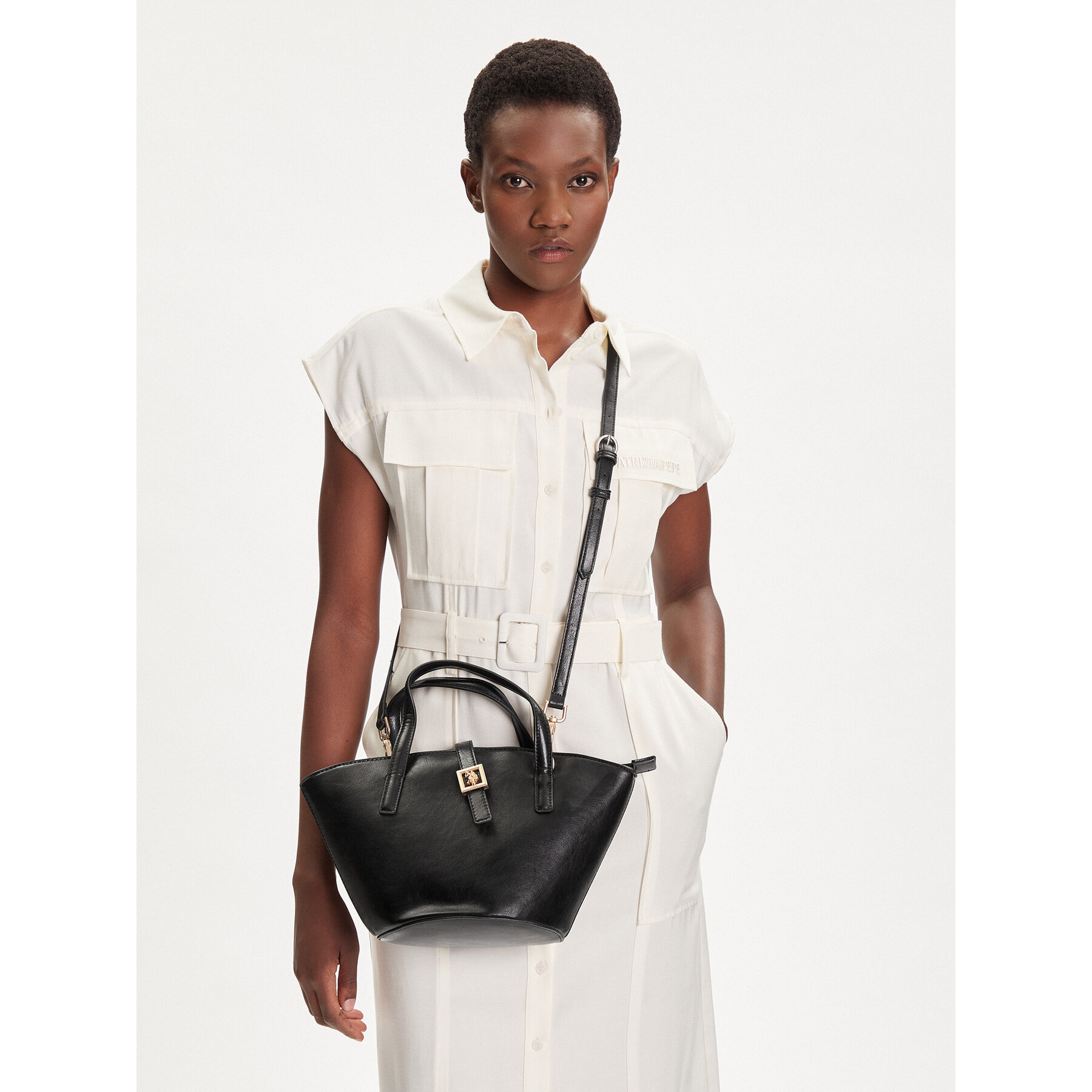 Дамска чанта U.S. Polo Assn. BIUXT8500WVP Черен