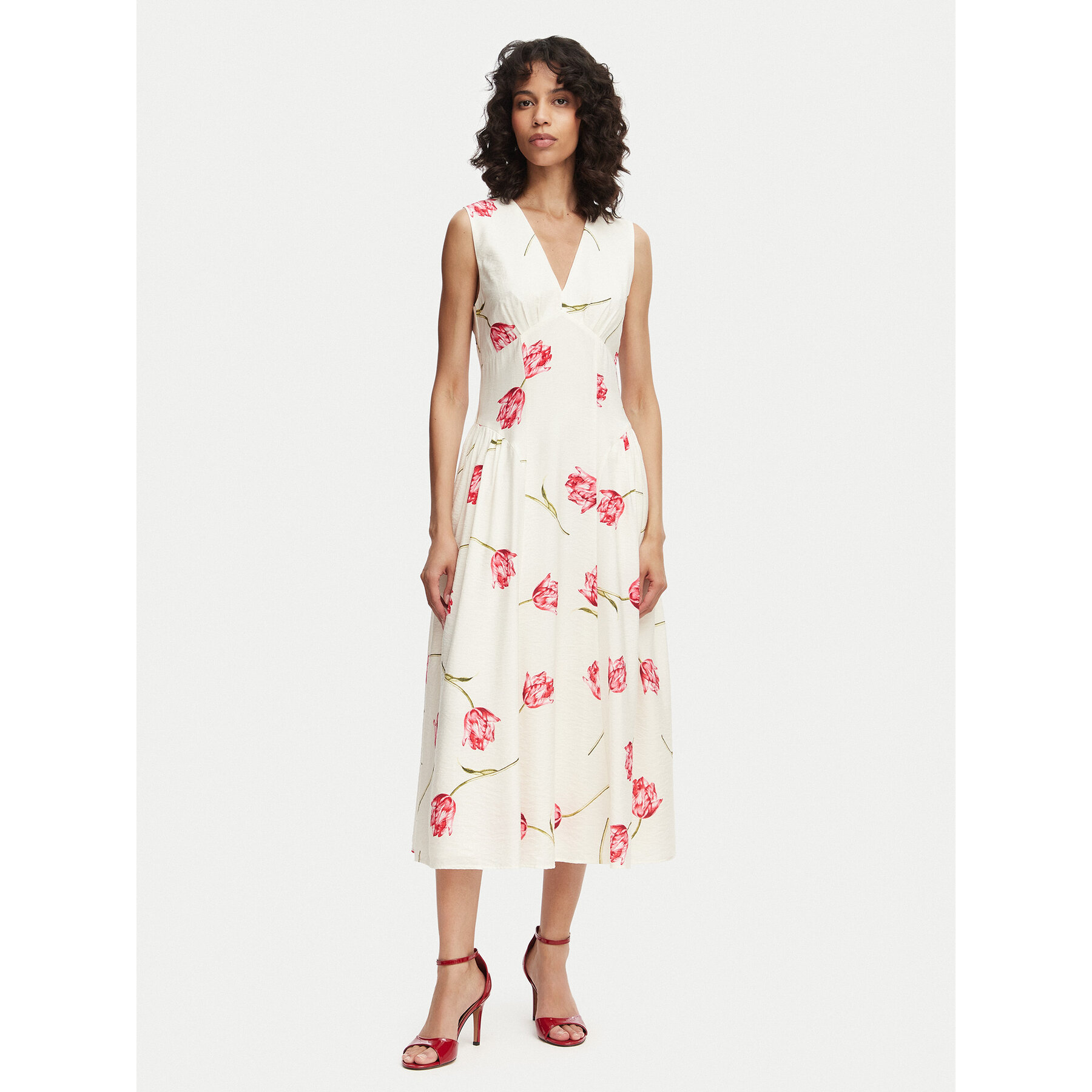 French Connection Sommerkleid Cressida 719S5 Weiß Regular Fit