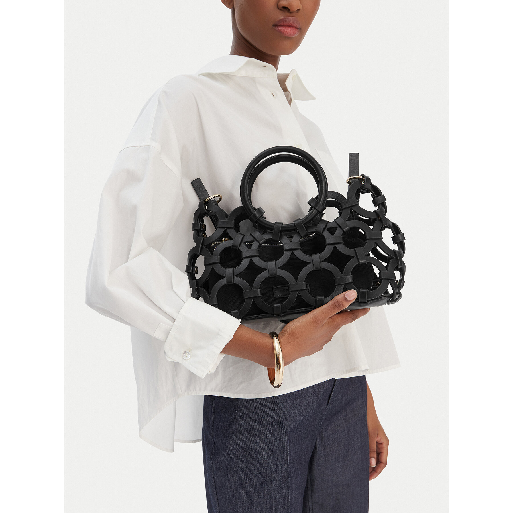 Дамска чанта GINO ROSSI EO-LDA3409C Черен