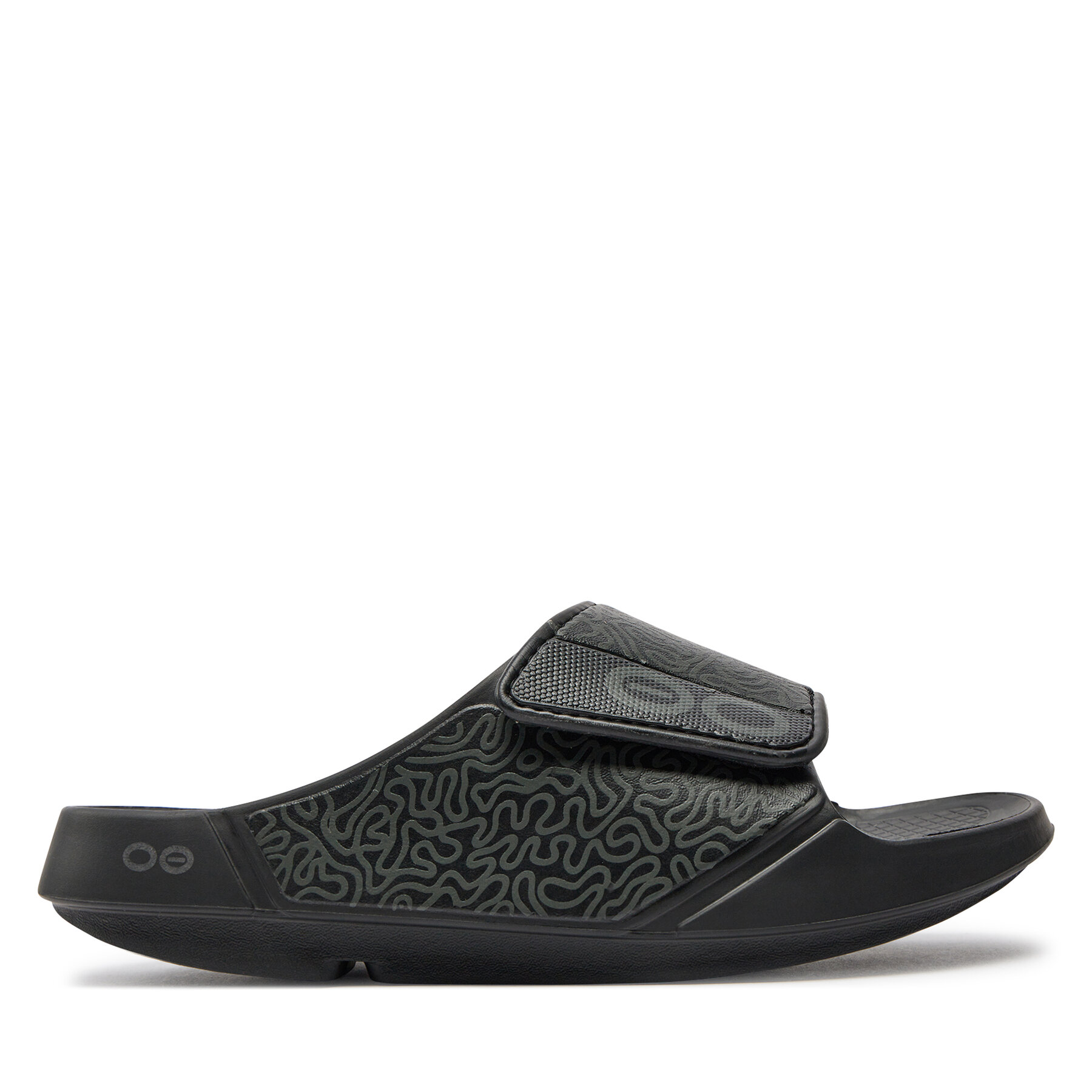 Chanclas OOfos Ooahh Sport Negro
