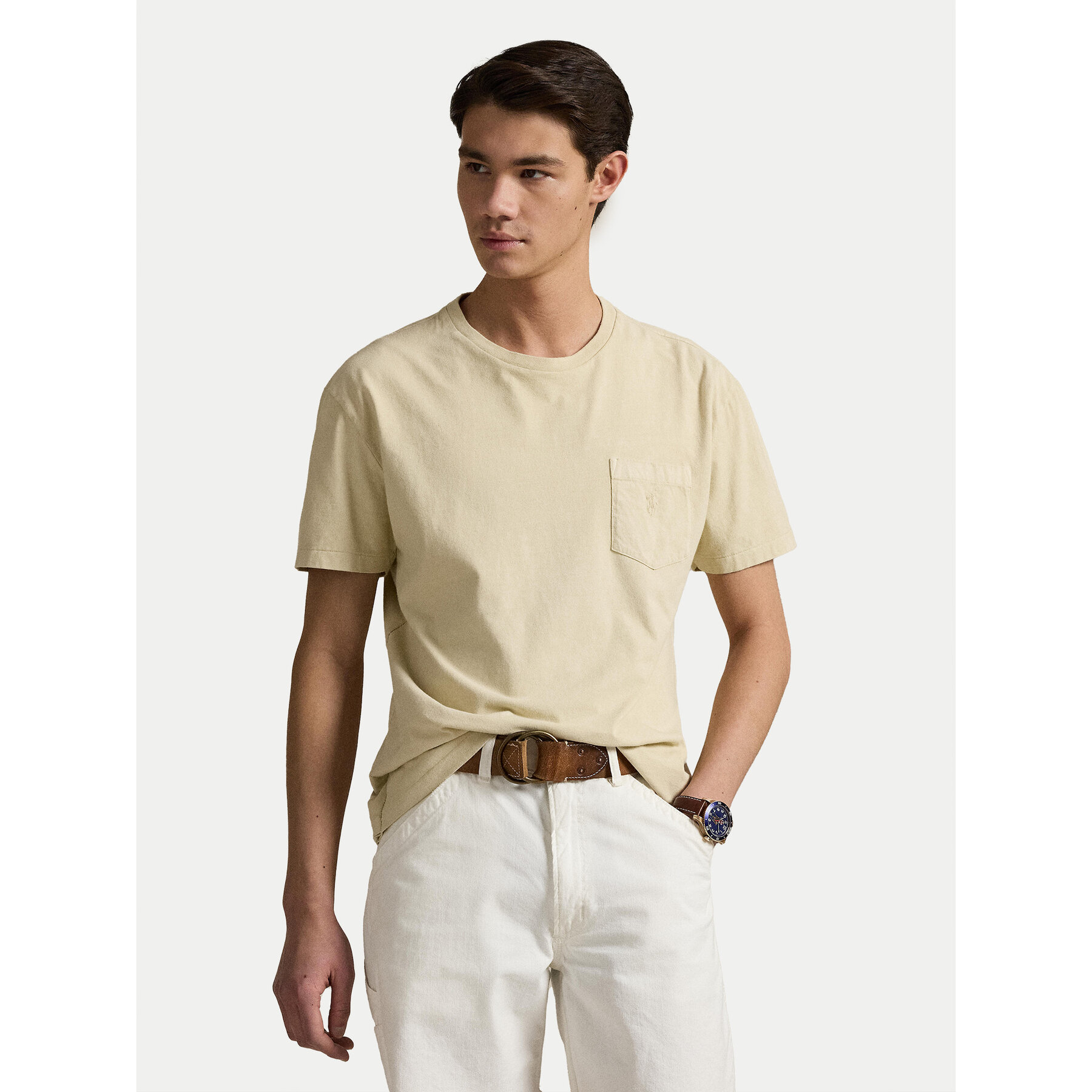 Polo Ralph Lauren T-shirt 710969628007 Beige Custom Slim Fit