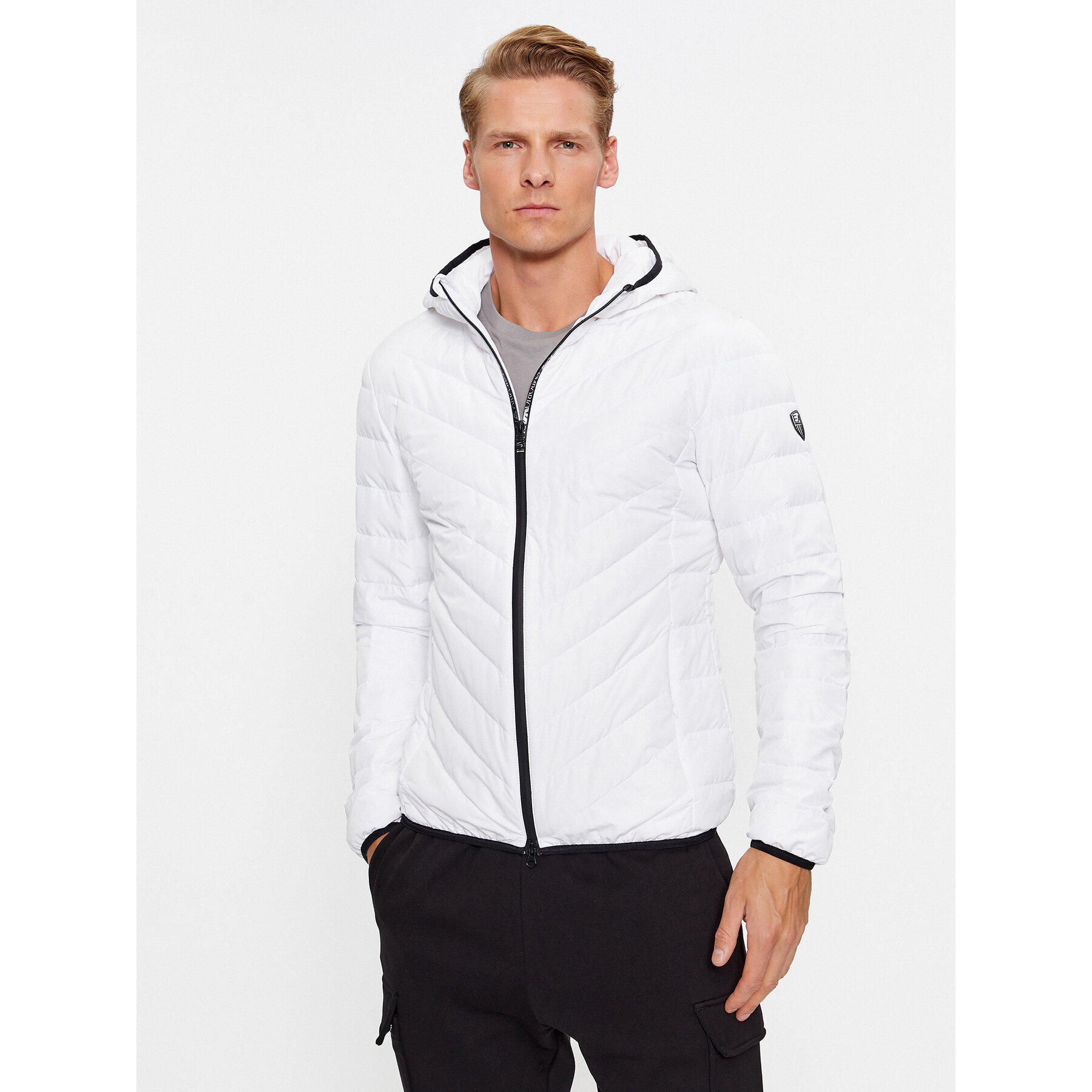 EA7 Emporio Armani Daunenjacke 8NPB14 PNE1Z 1100 Weiß Regular Fit