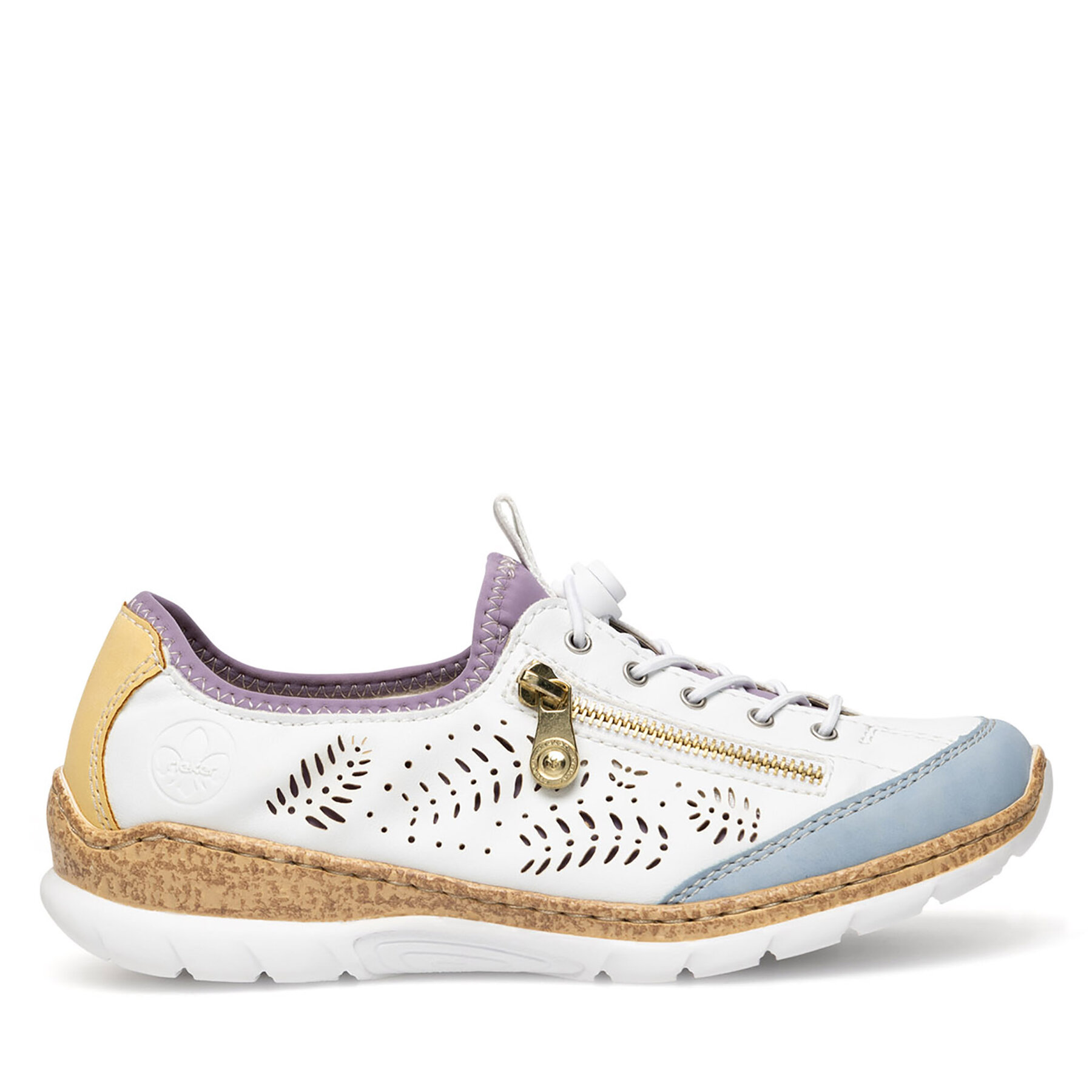 Sneakersy Rieker N42K6-80 Biela