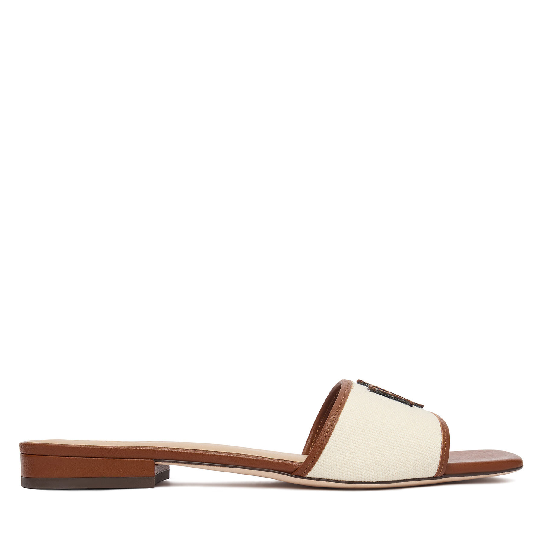Šľapky LAUREN RALPH LAUREN 802P04395003 Écru