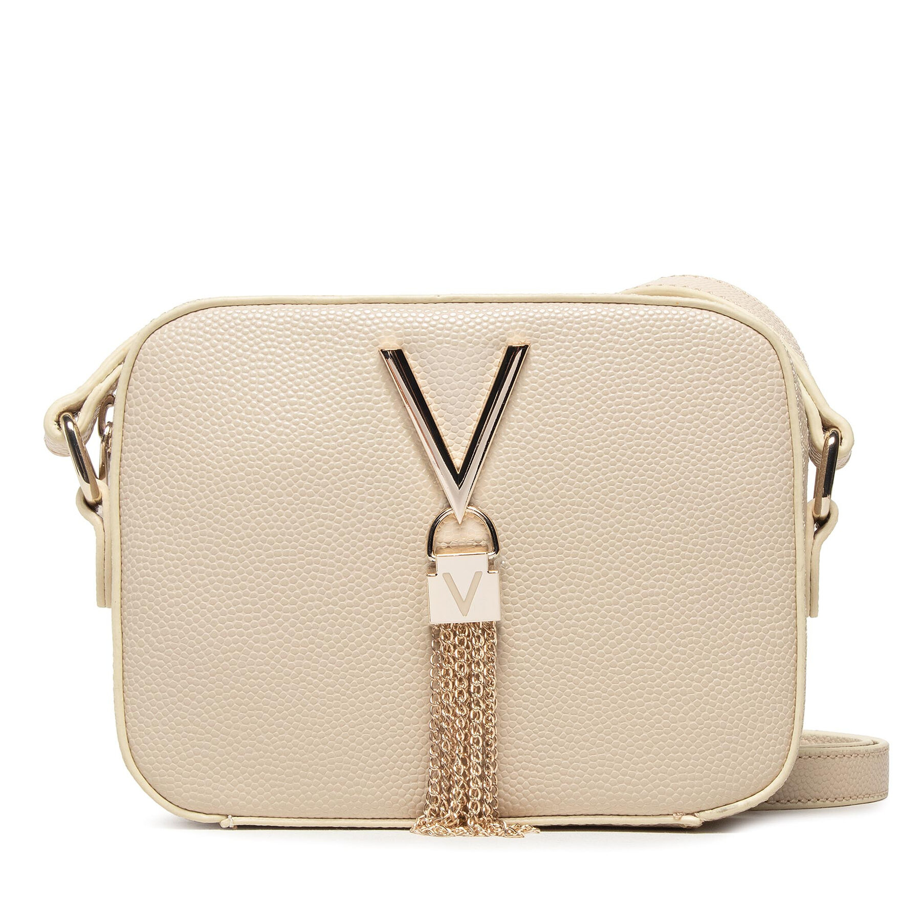 Τσάντα Valentino Divina VBS1R409G Κρεμ