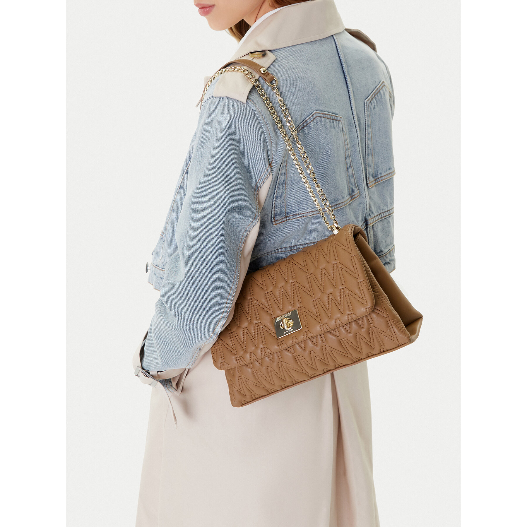 Geantă Nine West CEO-MILA-S23788-4 Bej