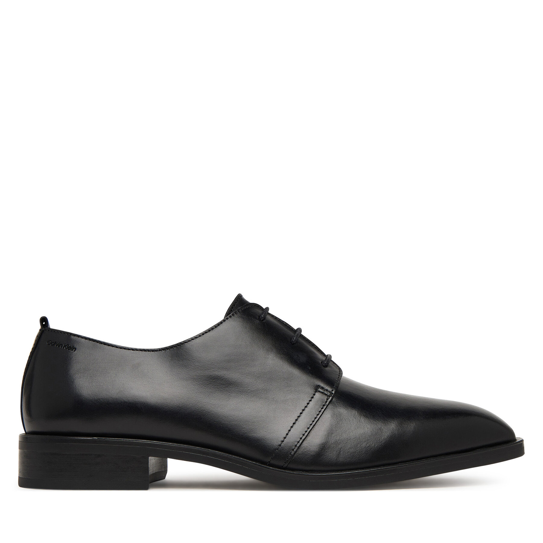 Обувки Calvin Klein Slim Clean Derby Lth HM0HM02004 Черен