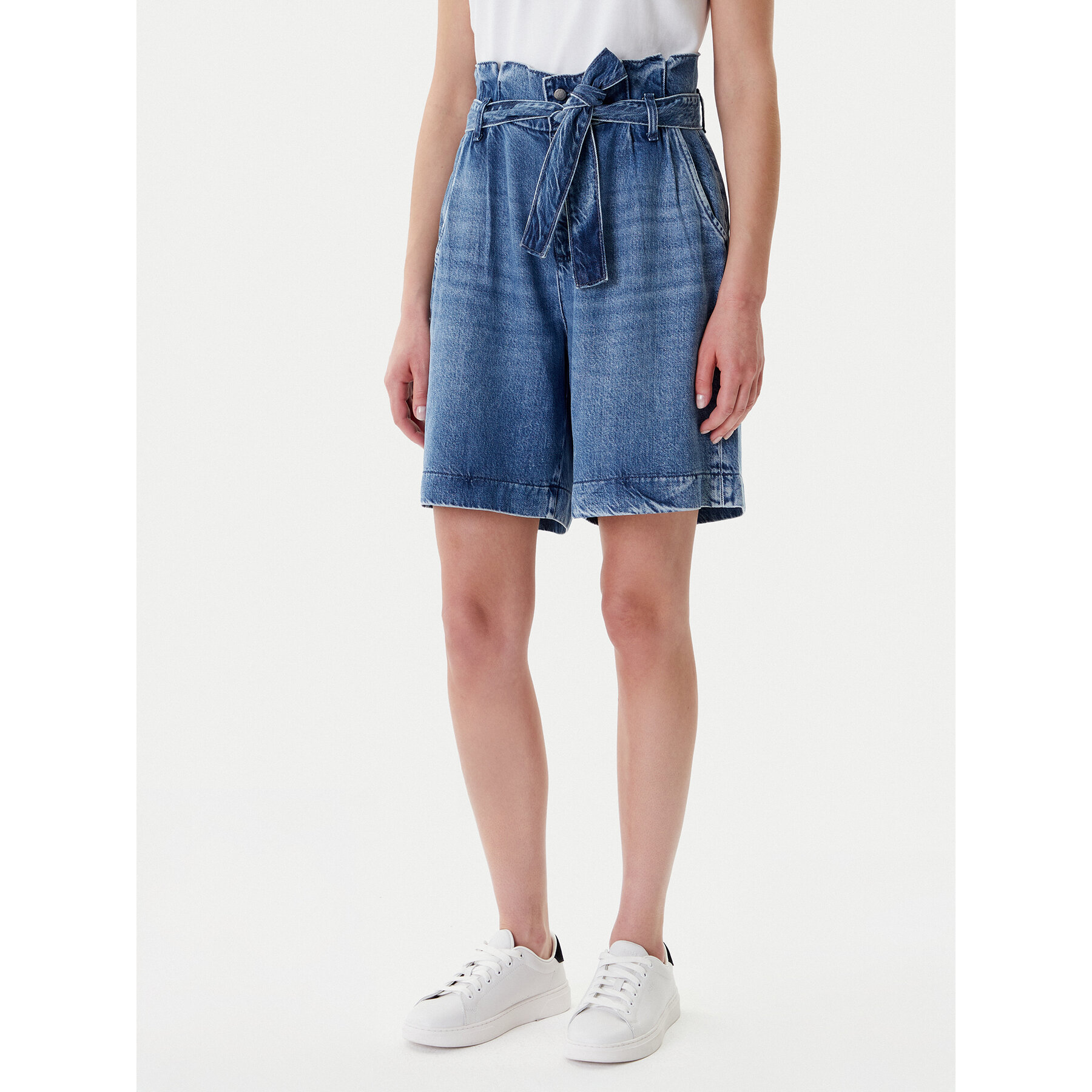 Mustang Jeansshorts Jericho 1016559 Blau Loose Fit