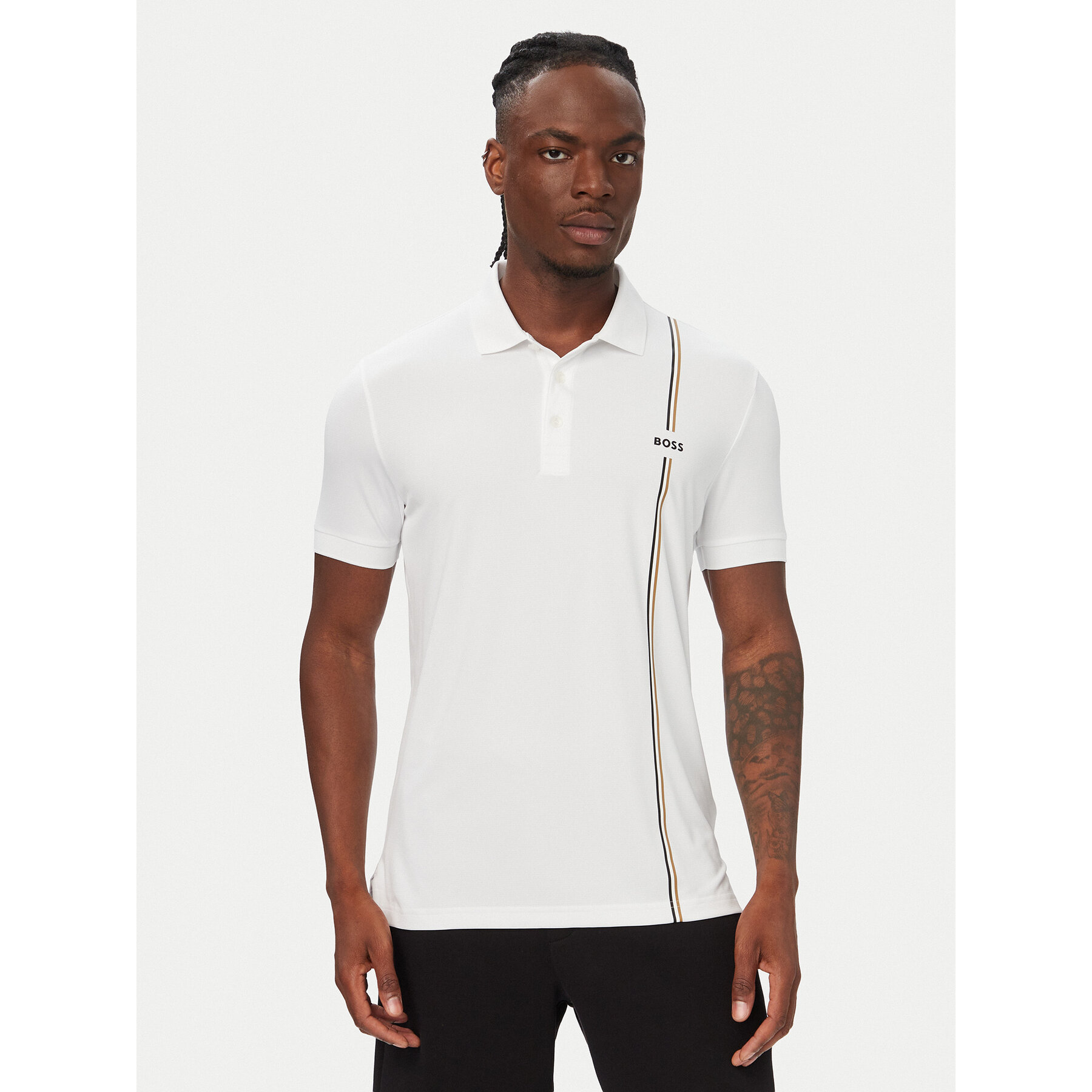 BOSS Poloshirt PL_TOC Game 3 50563363 Weiß Regular Fit