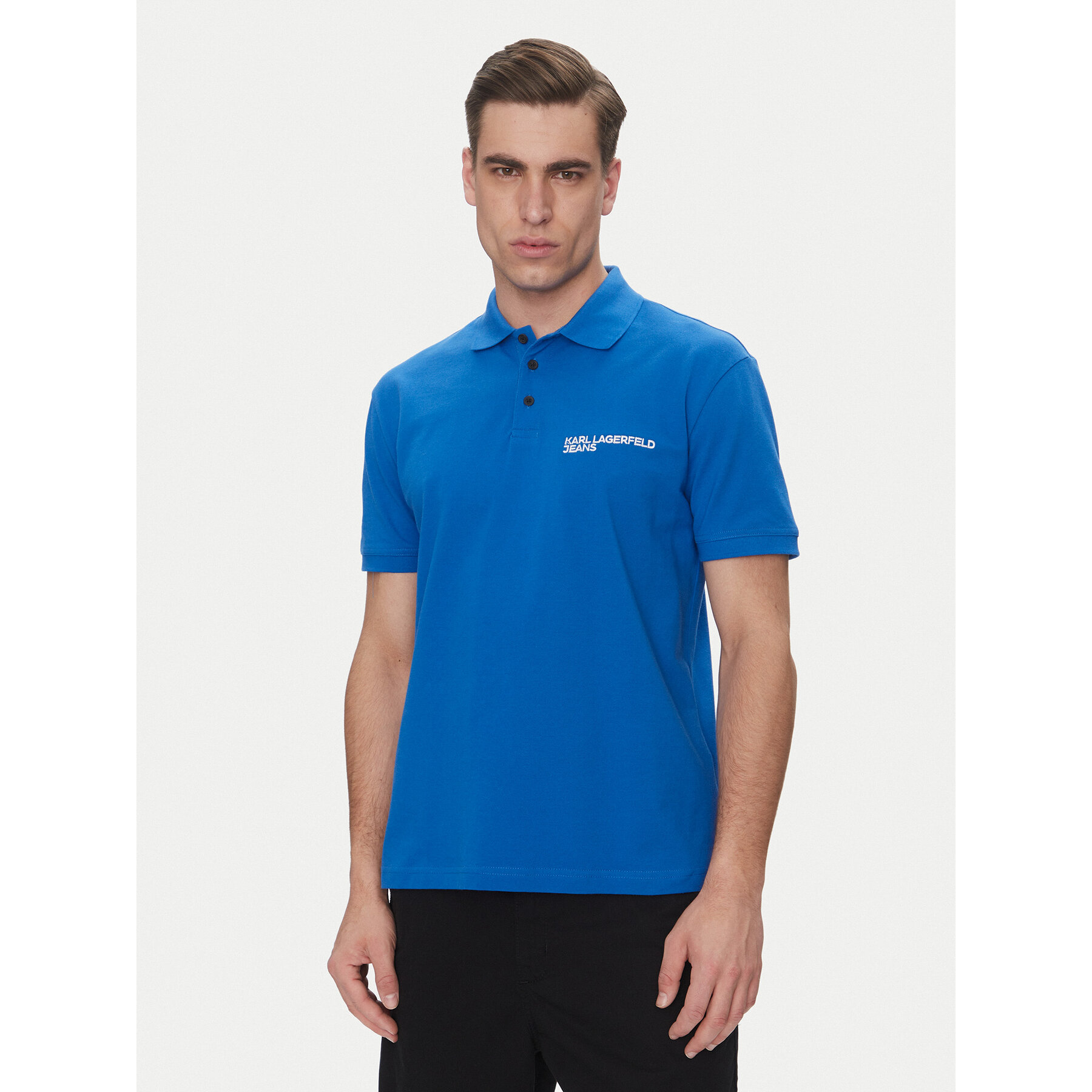 Karl Lagerfeld Jeans Poloshirt A2M17094 Blau Regular Fit