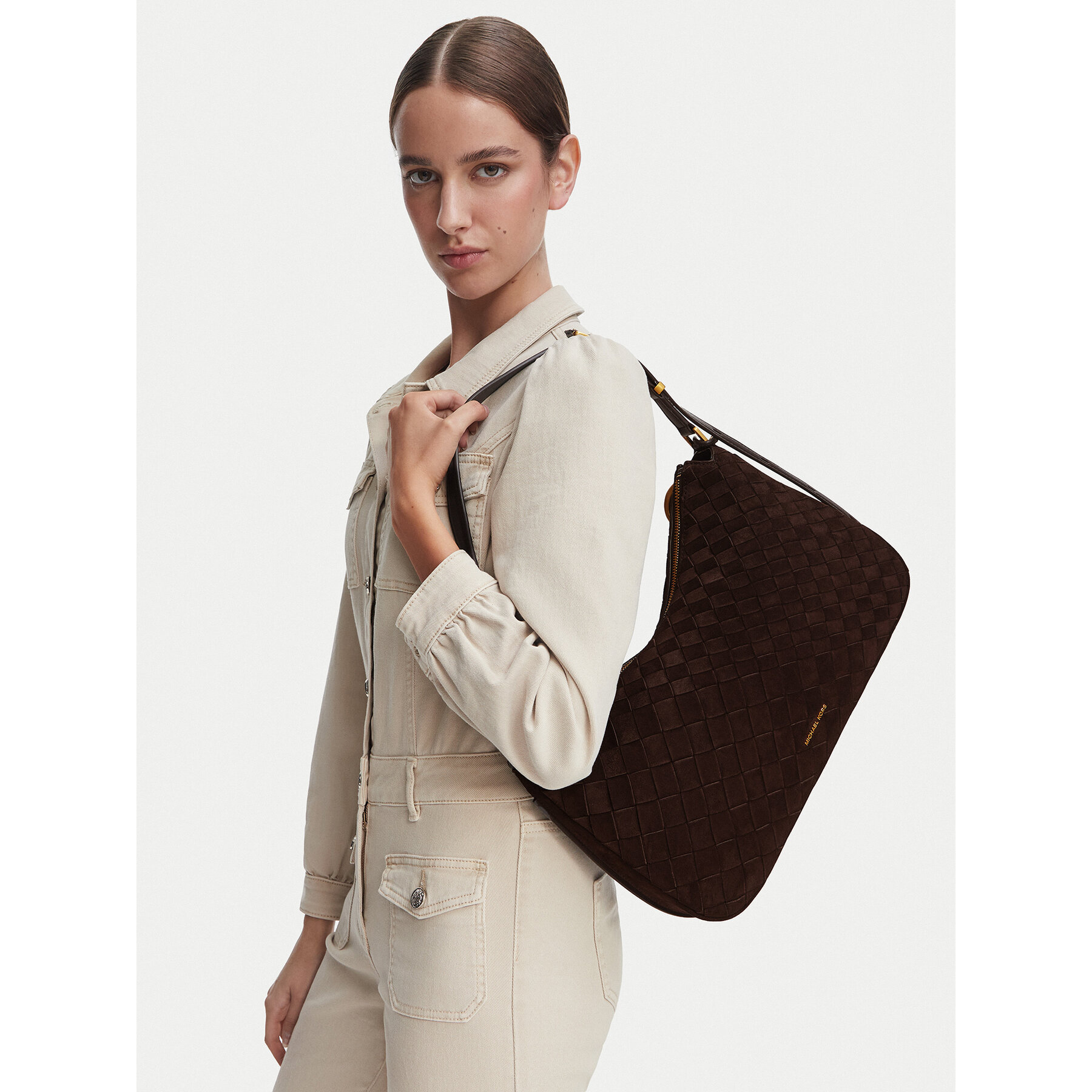 Geantă MICHAEL Michael Kors 30F6AY5L2L Maro
