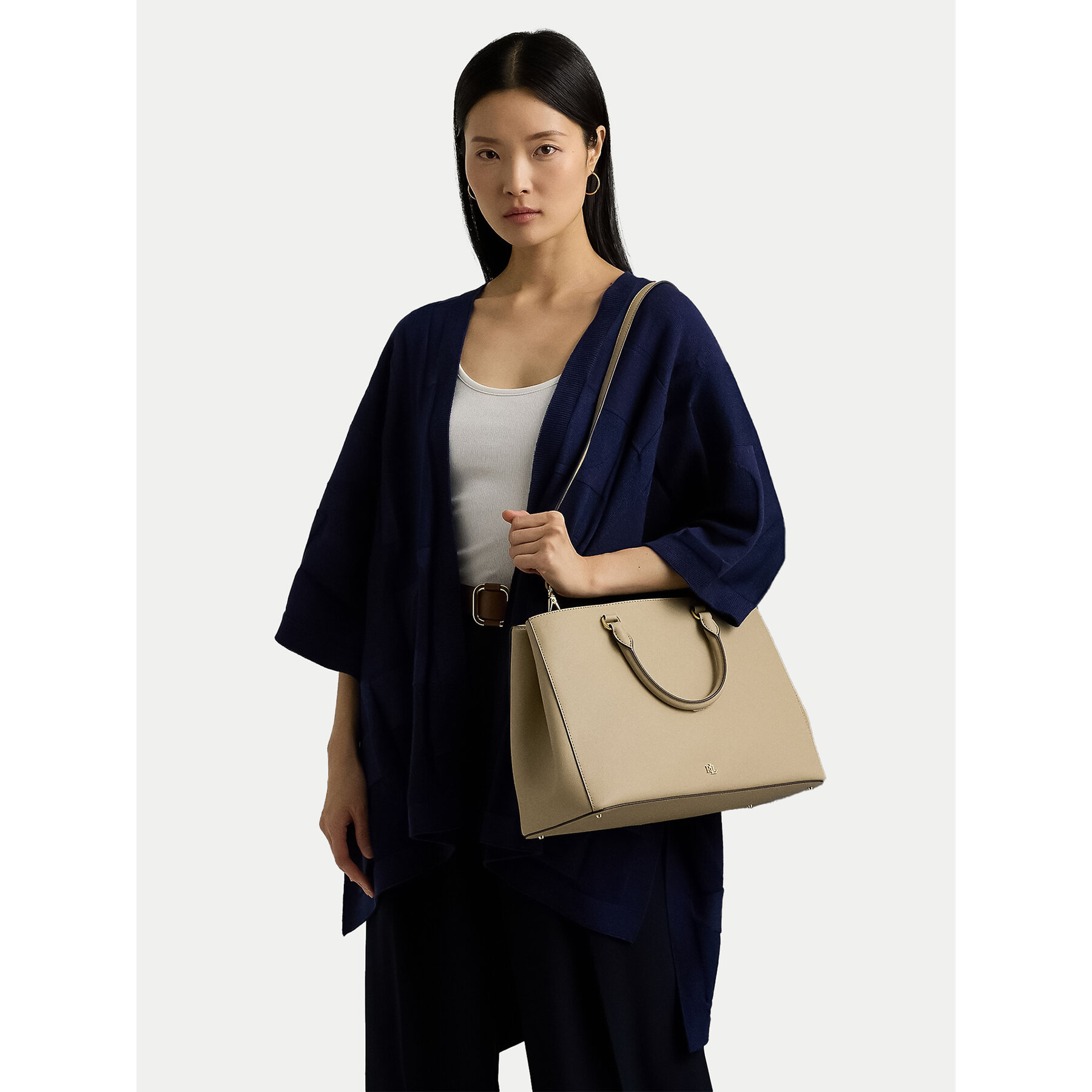 Дамска чанта LAUREN RALPH LAUREN Hanna 431898556023 Бежов