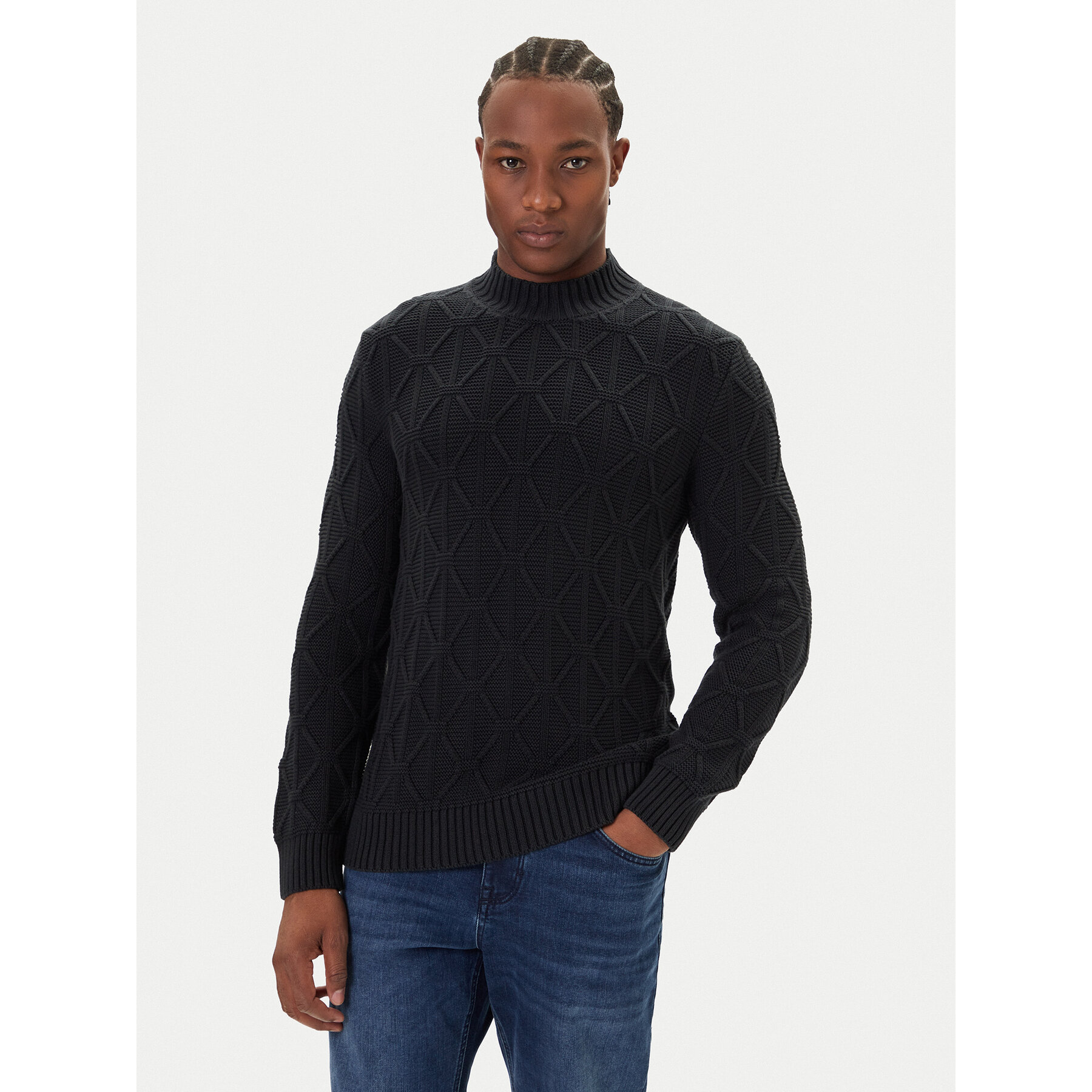 JOOP! Jeans Pullover 15 JJK-18Floriano 30047403 Dunkelblau Modern Fit