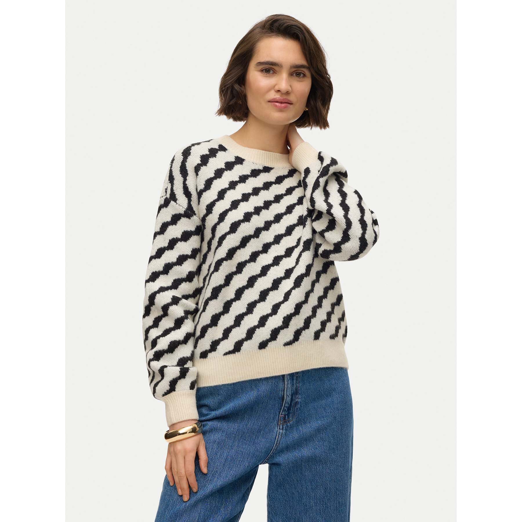 Vero Moda Pullover Lara 10310862 Beige Regular Fit