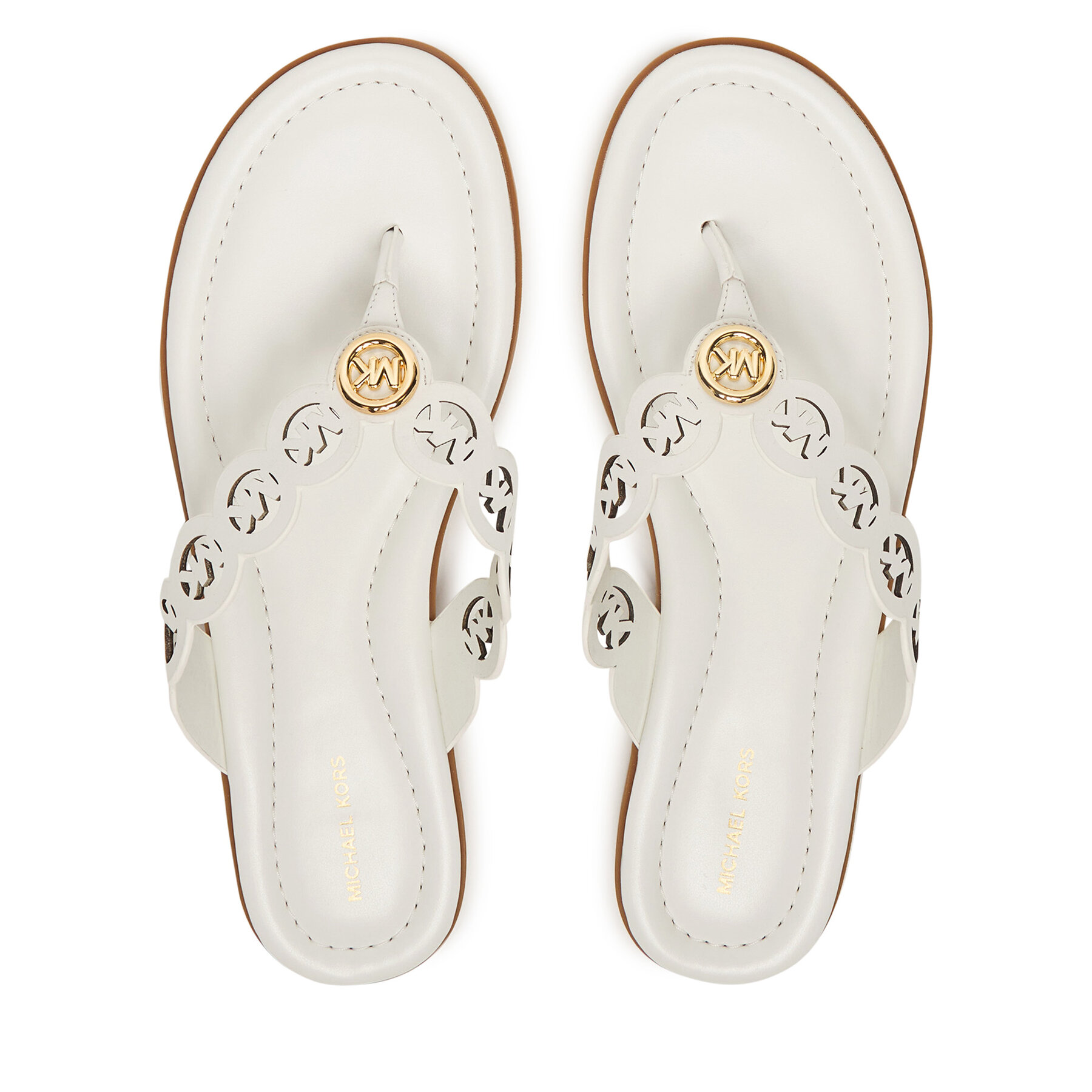 Žabky MICHAEL Michael Kors Jane Thong 40S6JNFS1L Biela