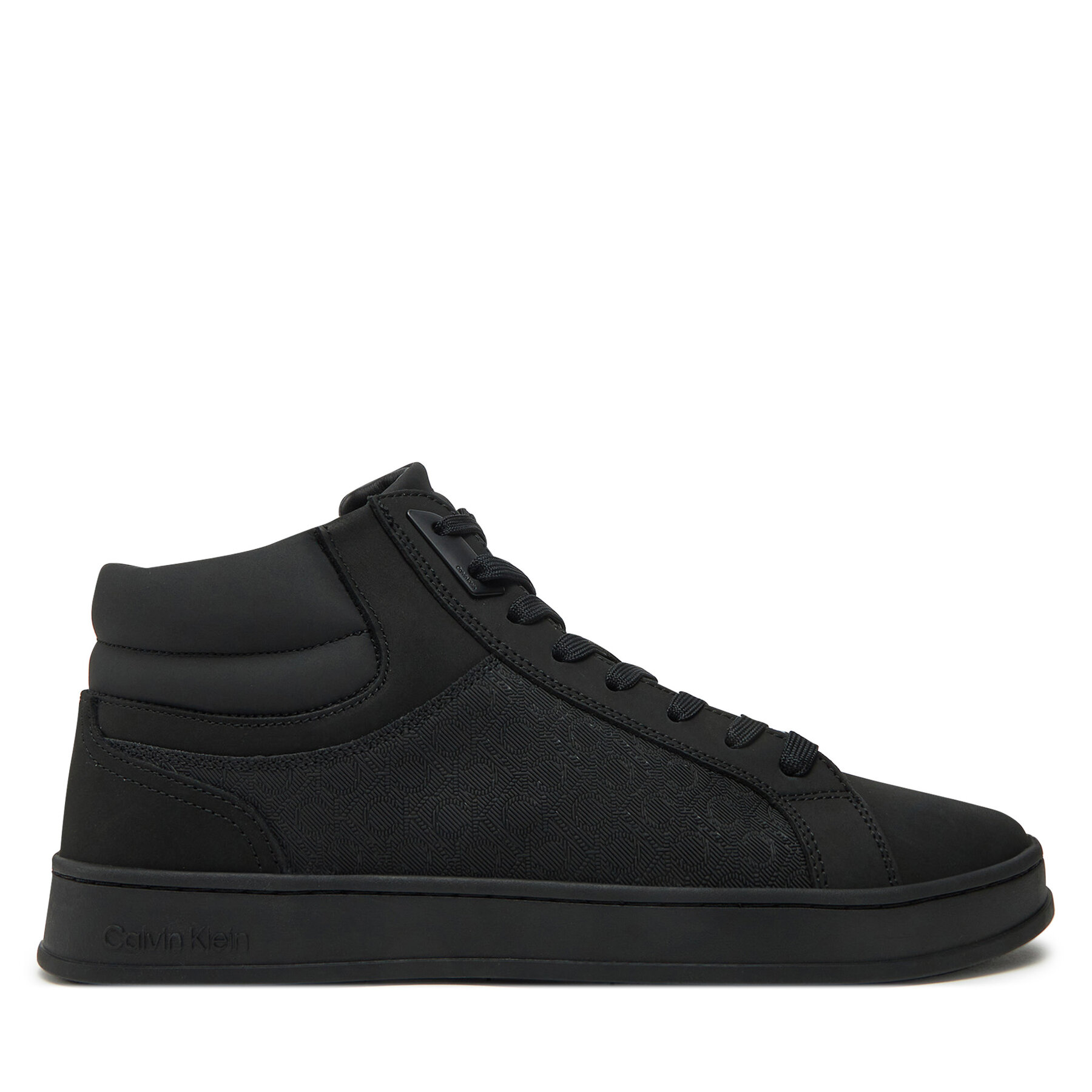 Sneakers Calvin Klein High Top Lace Up Nb Mono HM0HM01769 Negru