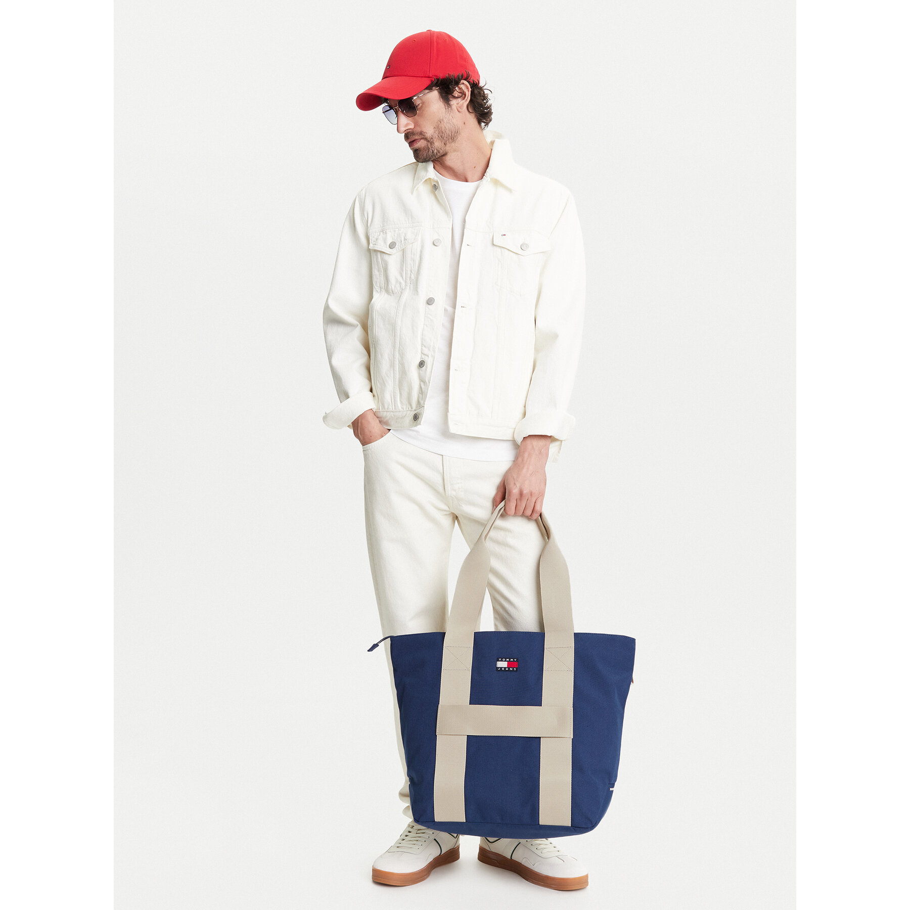 Сак Tommy Jeans Tjm Retro Cool Tote AM0AM13278 Тъмносин
