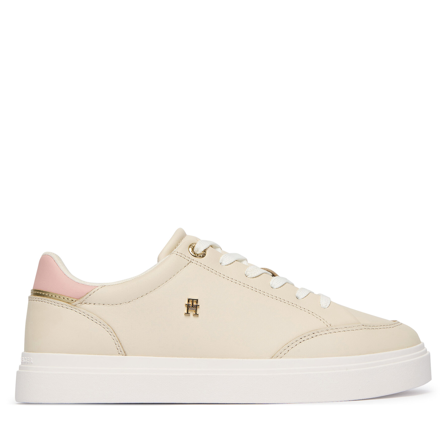 Sneakersy Tommy Hilfiger Th Chic Cupsole FW0FW09106 Écru