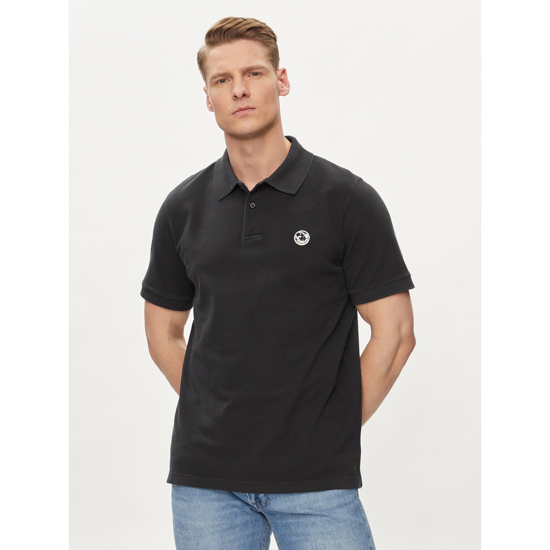 Save The Duck Polo Ovidio DR1213M-BATE18 Μαύρο Regular Fit