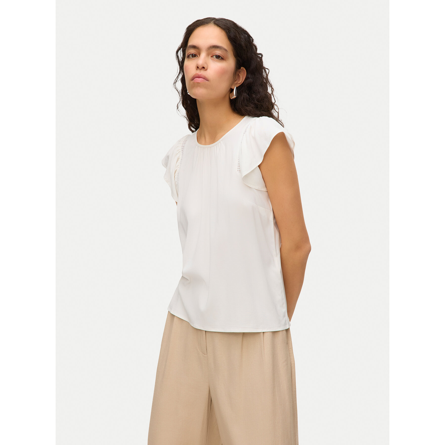 Vero Moda Bluse Bella 10325248 Weiß Standard Fit