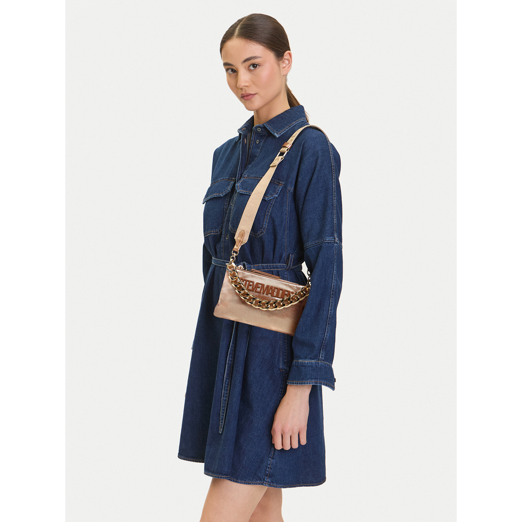 Geantă Steve Madden Bnicco SM13001162 Auriu