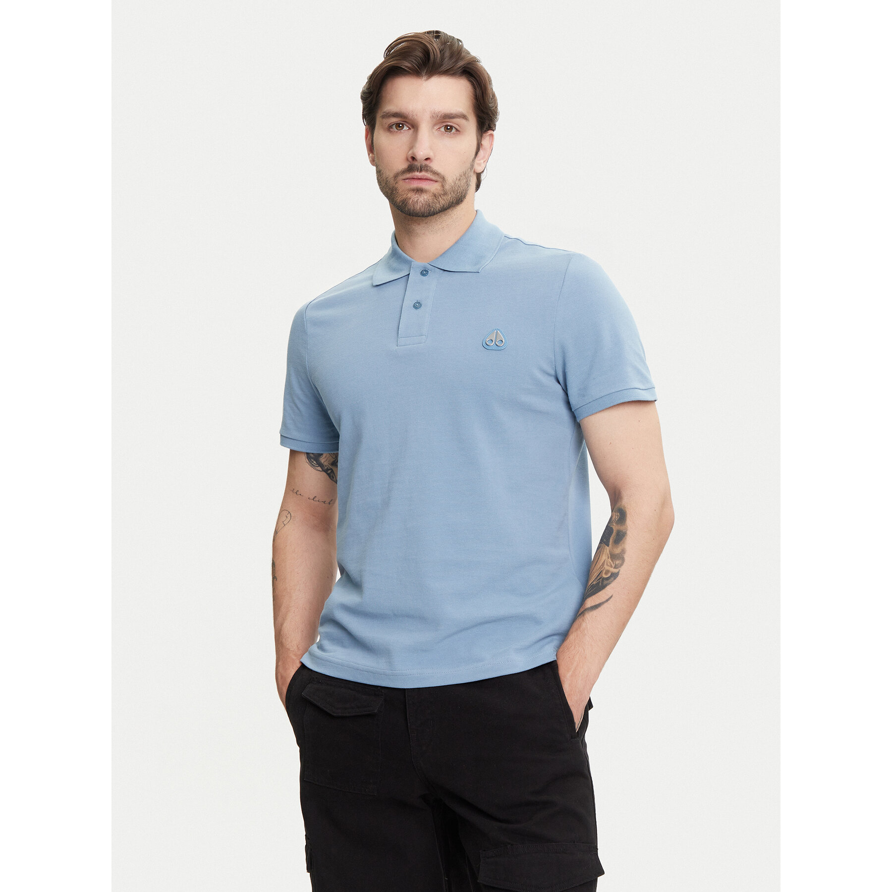 Moose Knuckles Pólóing Everett M34MT712 Kék Slim Fit