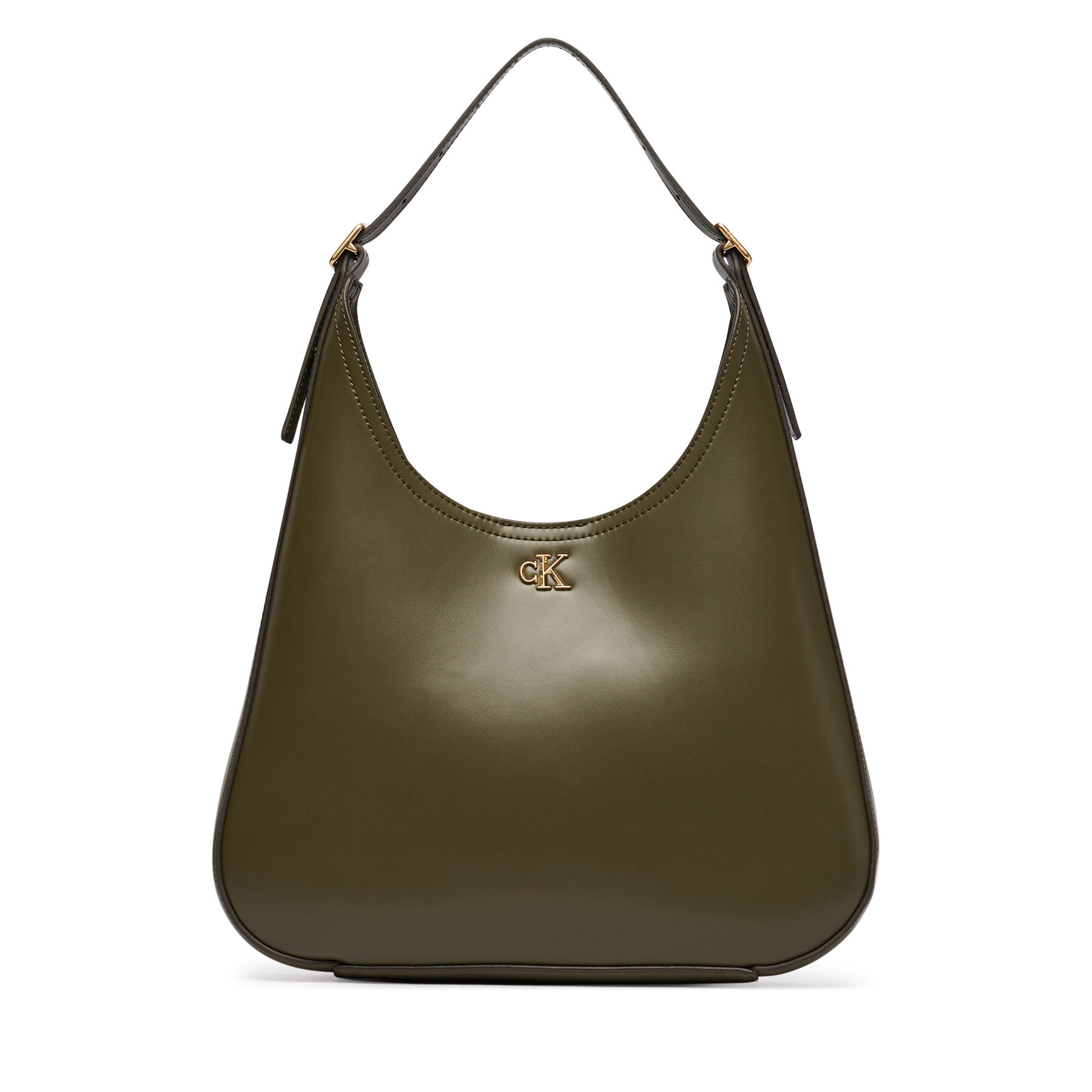 Kabelka Calvin Klein Ck Medium Shoulder Bag LV04F3522G Tmavo zelená