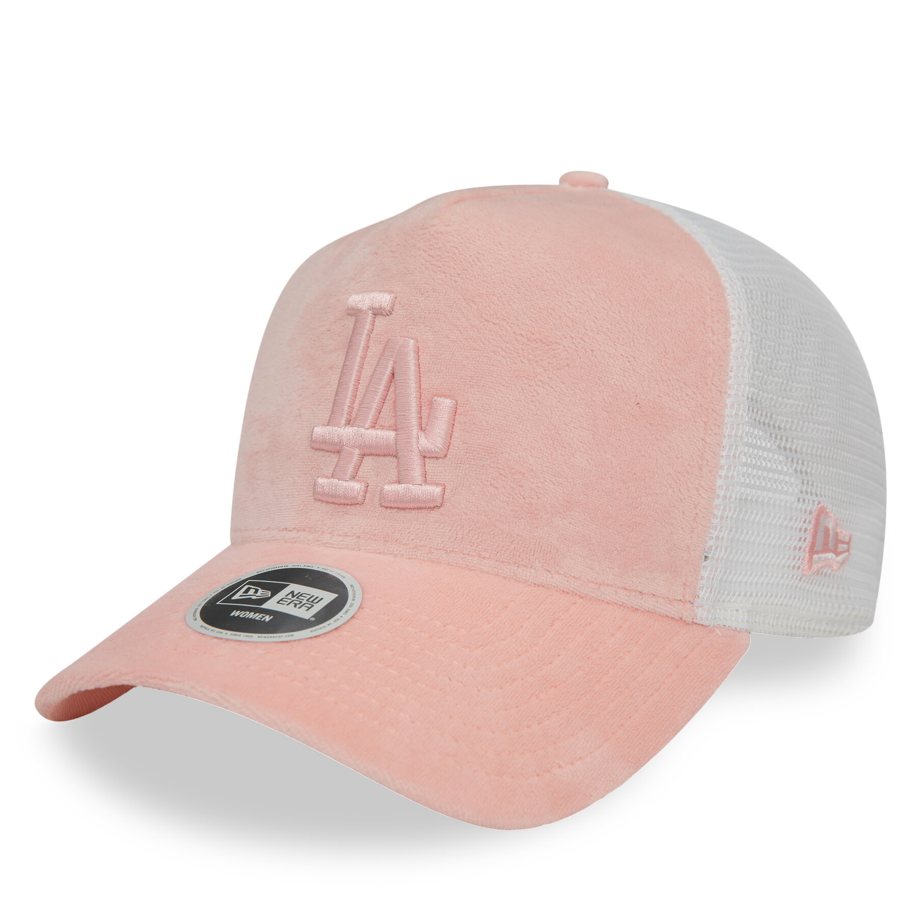 Czapka z daszkiem New Era Różowy Wmns Velour Trucker La Dodgers 60435011