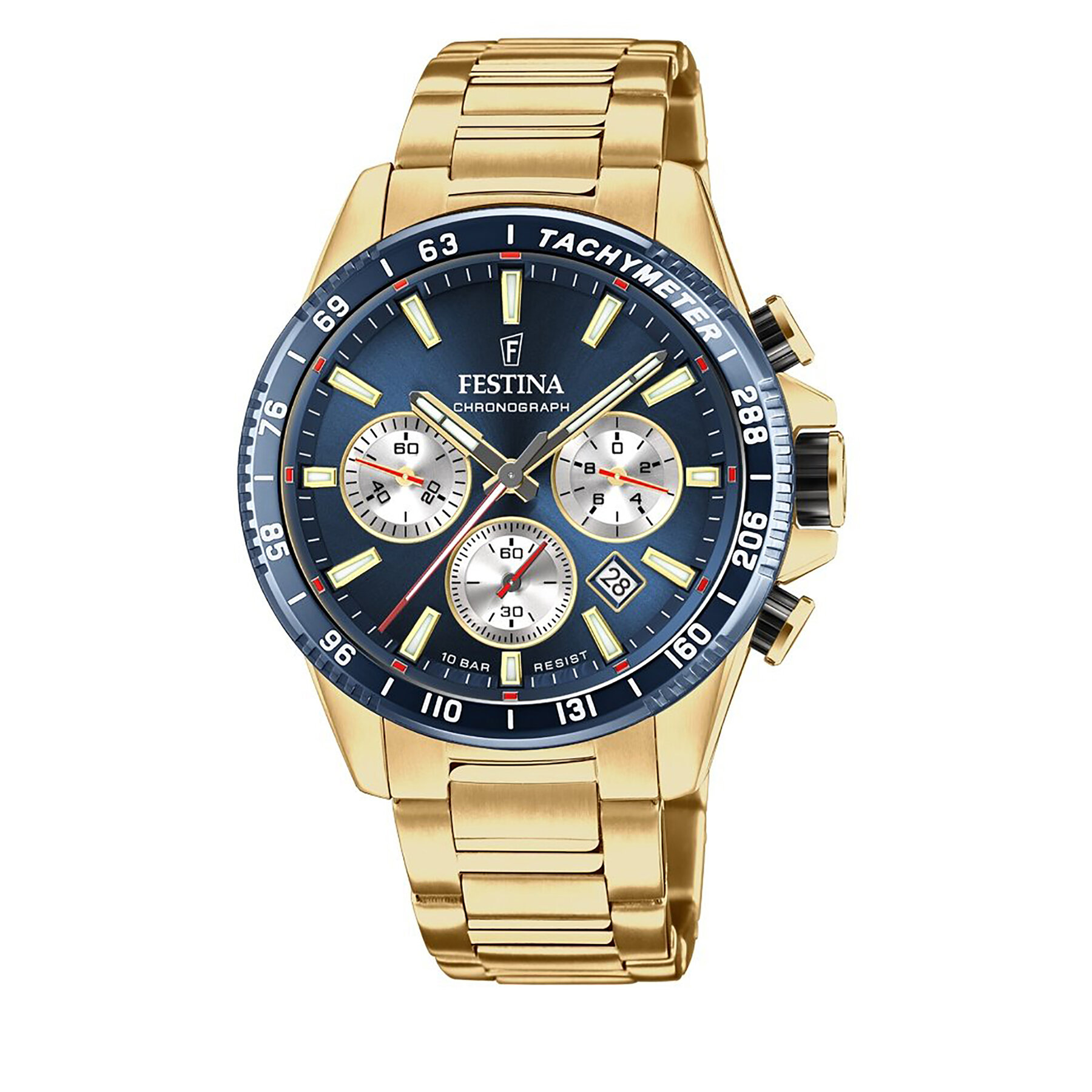 

Годинник Festina Timeless Chronograph 20634/1 Gold, Золотий