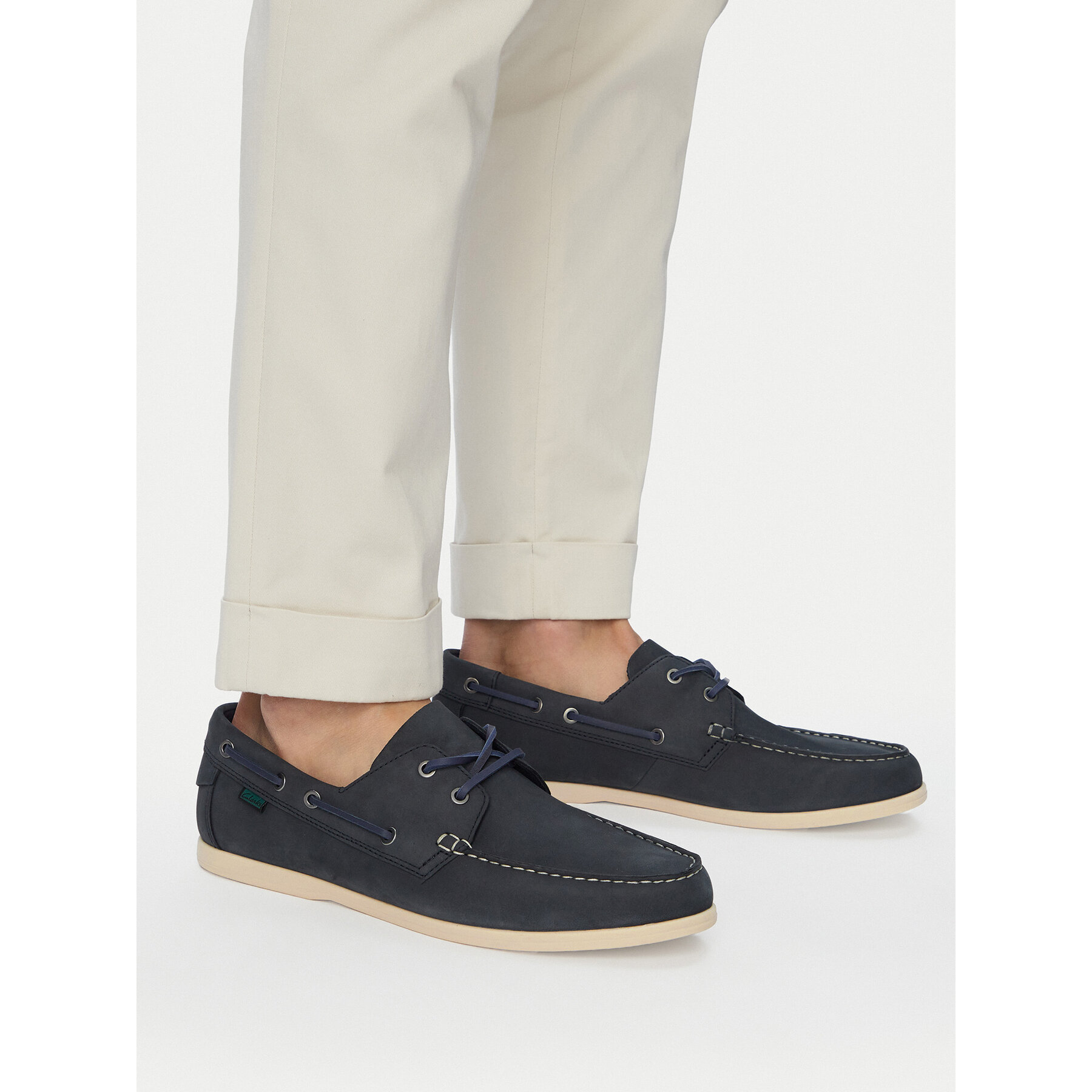 Nizki čevlji Clarks Charmouth Lace 26186600 Mornarsko modra