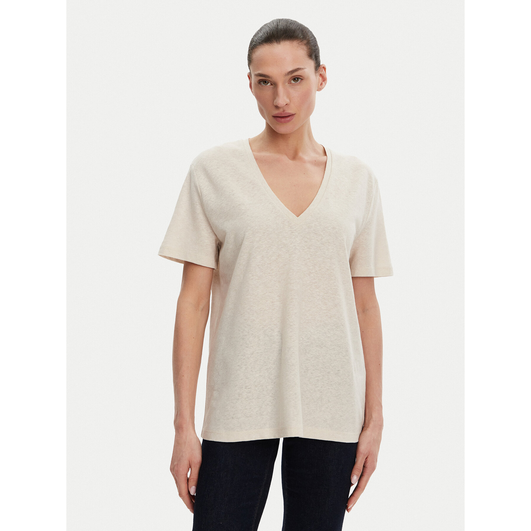 ACCESS FASHION Póló 53-2148-611 Bézs Regular Fit