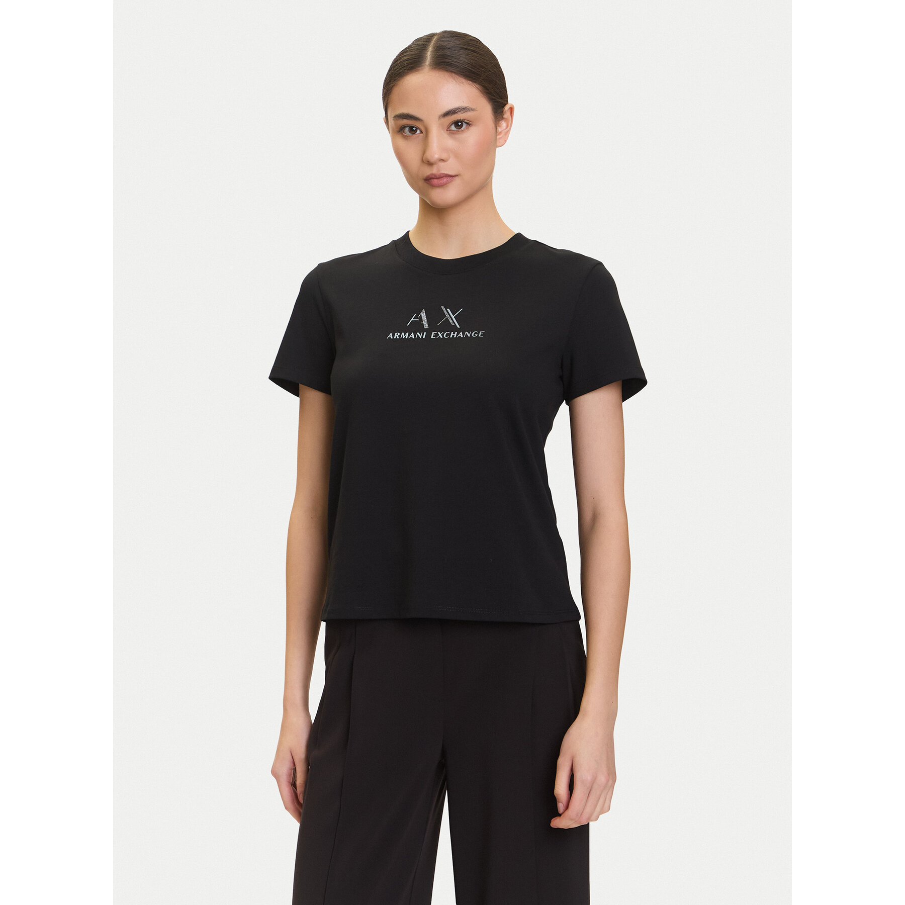 Armani Exchange T-Shirt XW001345 AF16356 UC001 Schwarz Regular Fit