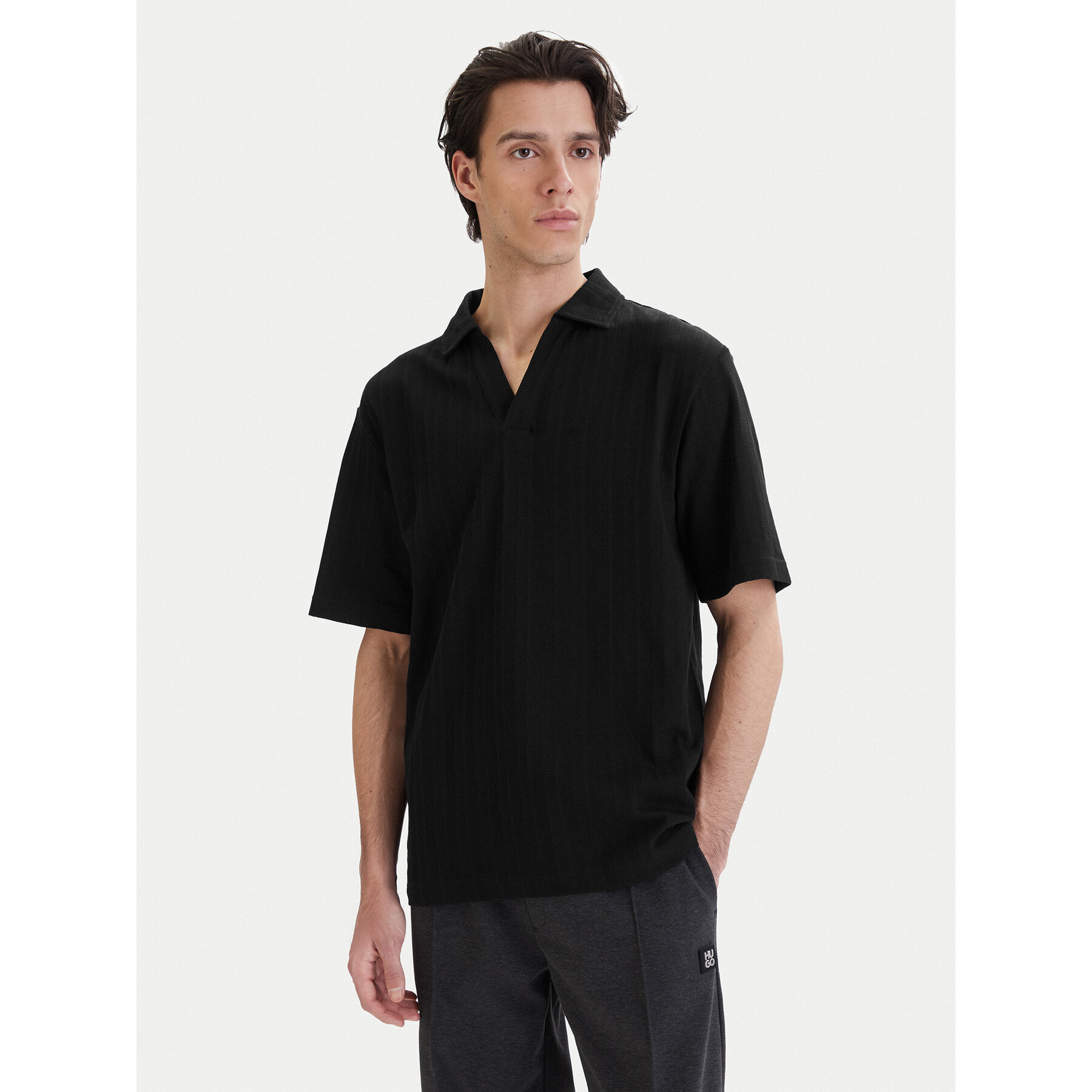HUGO Poloshirt Dalibo 50556724 Schwarz Relaxed Fit