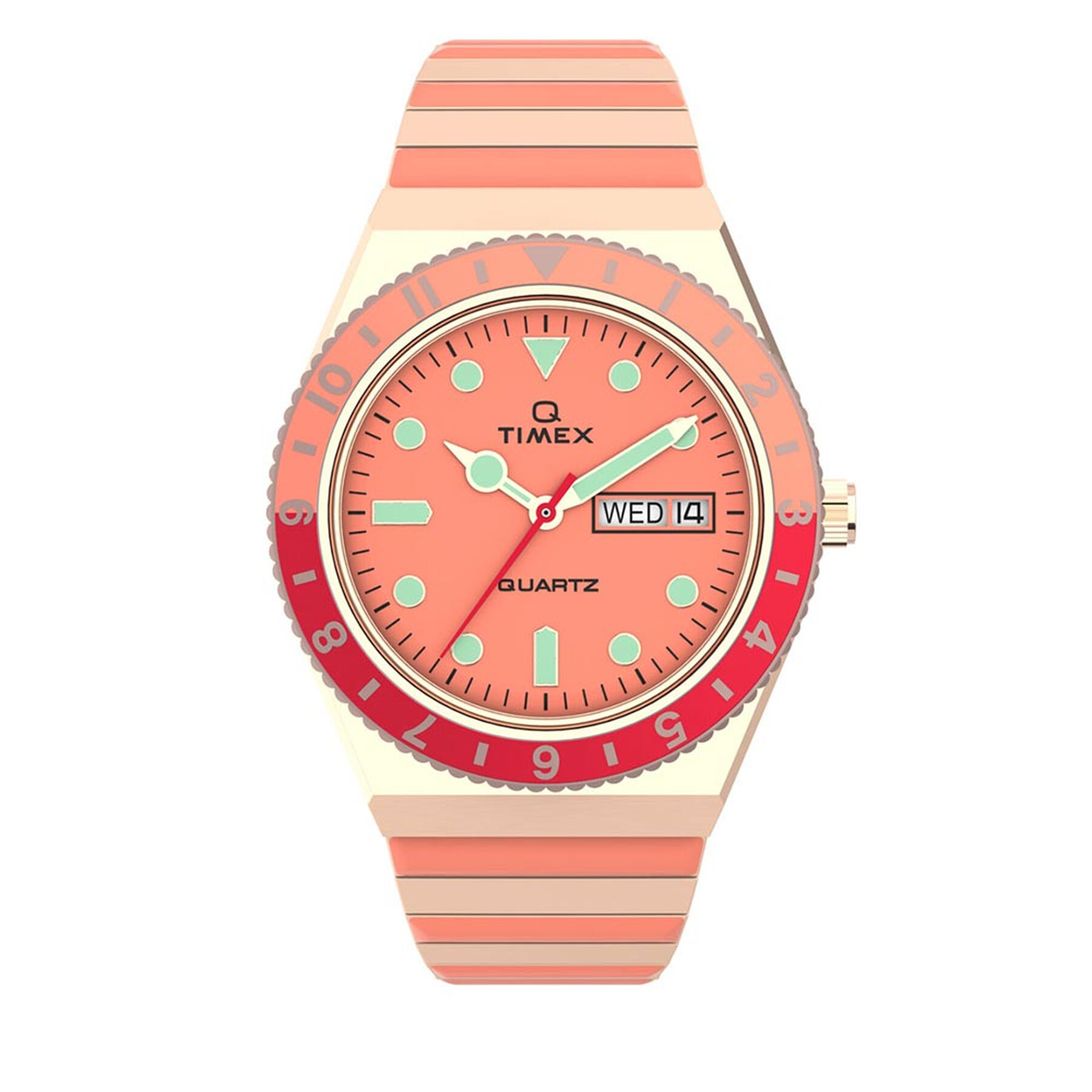 Timex Ρολόι Timex Q Timex Malibu TW2V38600 Ροζ