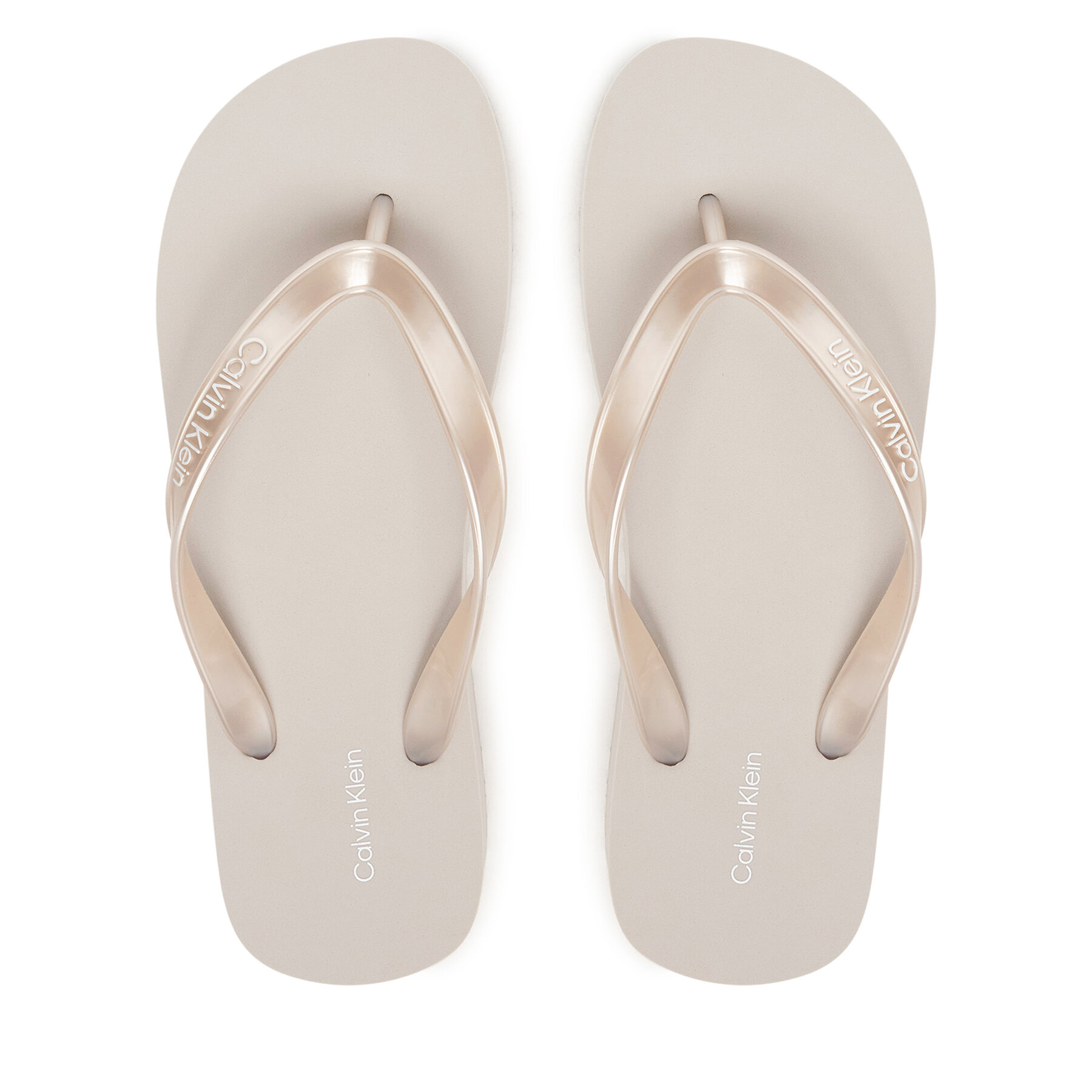Σαγιονάρες Calvin Klein Flatform Flip Flop Met Tpu HW0HW03120 Ασημί