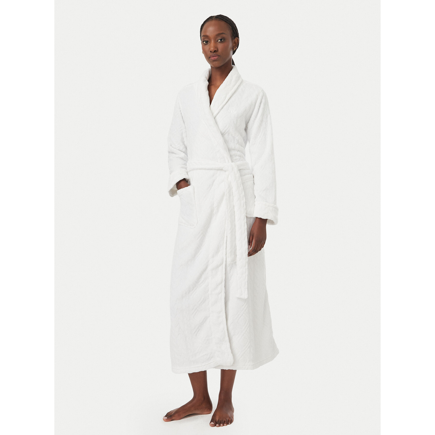 LAUREN RALPH LAUREN Bademantel ILN52534 Weiß
