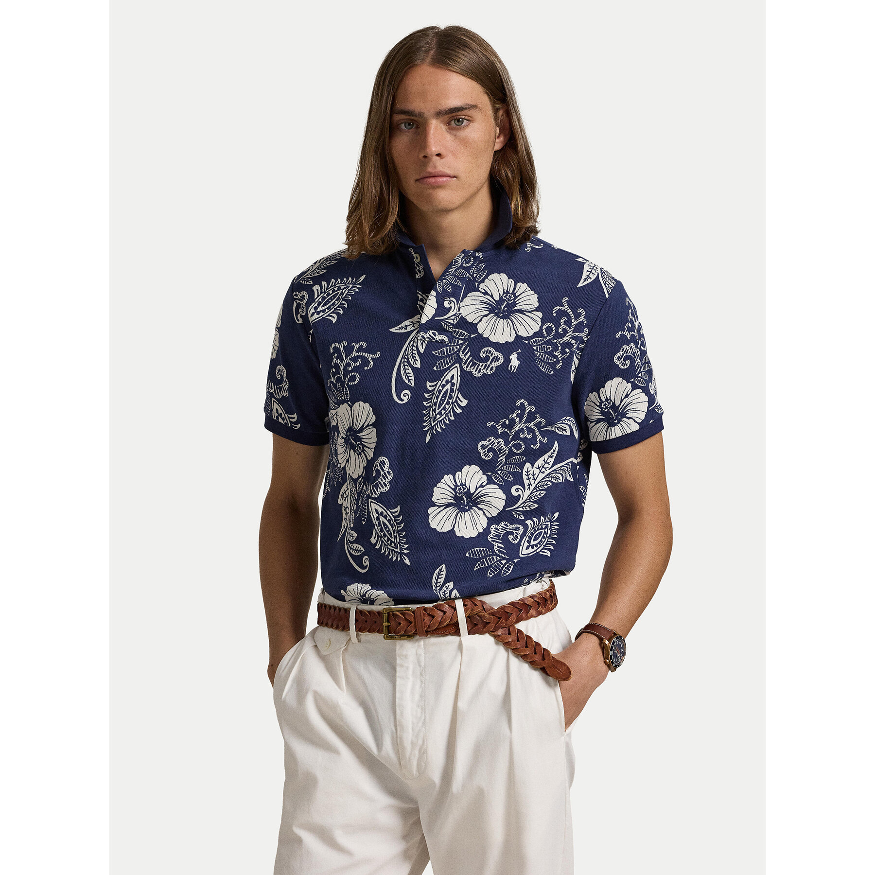 Polo Ralph Lauren Polo 710956684001 Σκούρο μπλε Custom Slim Fit