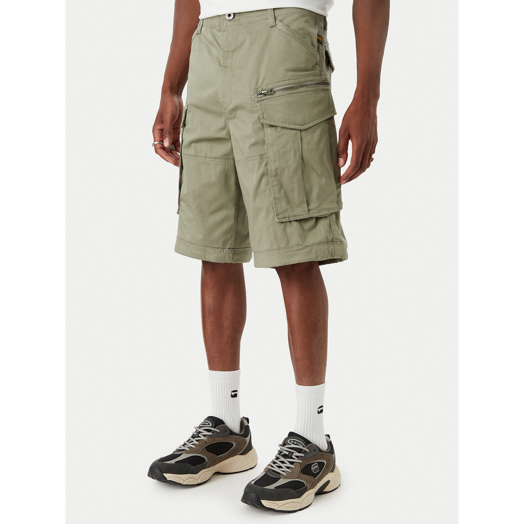 G-Star Raw Kratke hlače Rovic D08566-5126 Zelena Tapered Fit