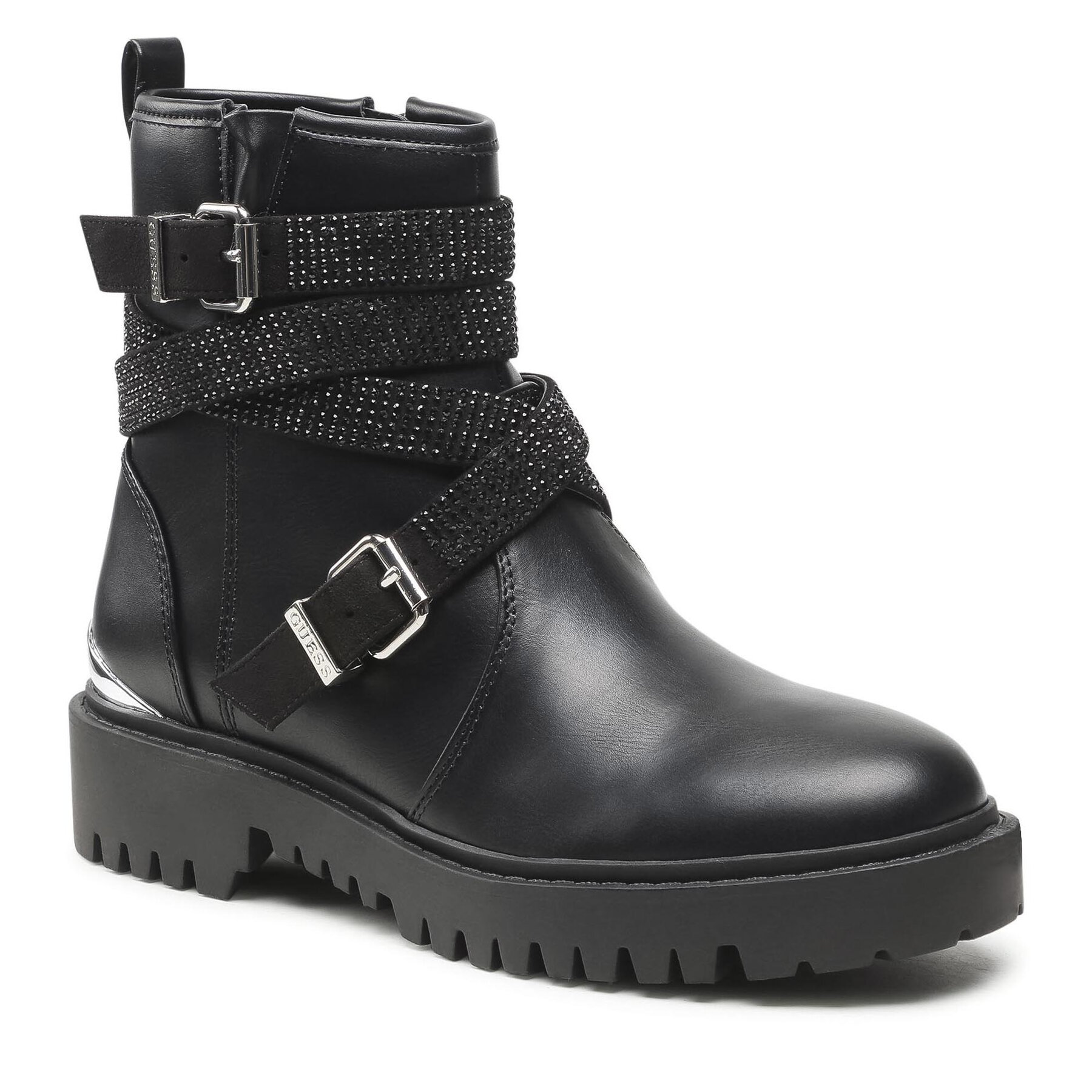 Botine Guess Ornina FL5ORN ELE08 BLACK epantofi.ro imagine noua
