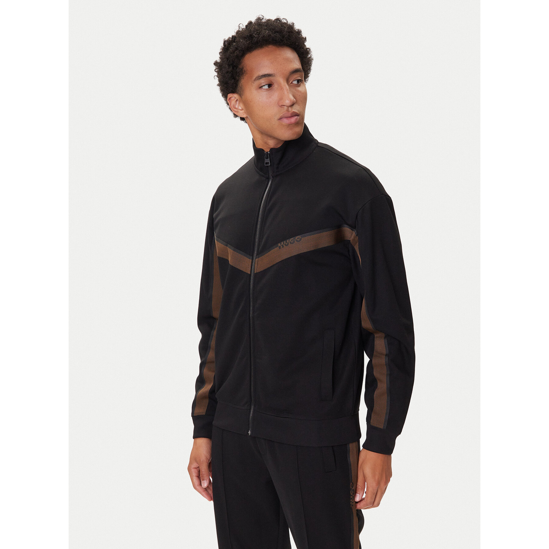 HUGO Sweatshirt Dingmoor 50542833 Schwarz Regular Fit