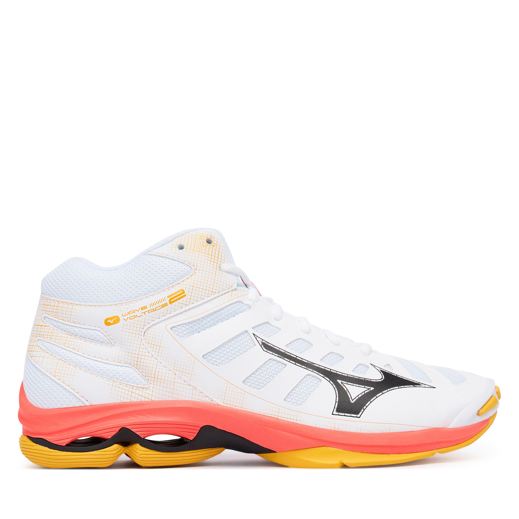 Обувки за зала Mizuno Wave Voltage 2 Mid V1GA2465 Оранжев