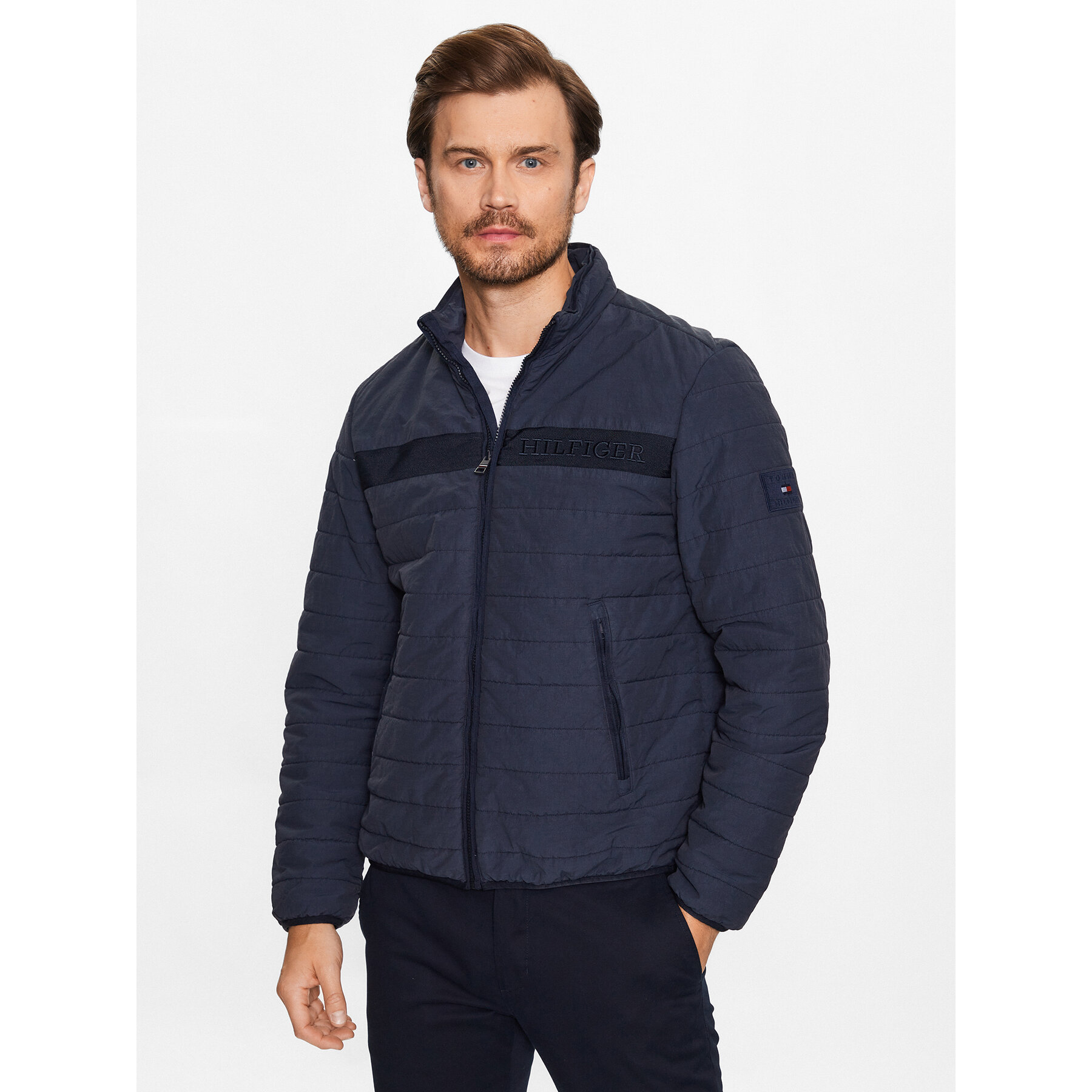 Tommy Hilfiger Übergangsjacke MW0MW31638 Dunkelblau Regular Fit