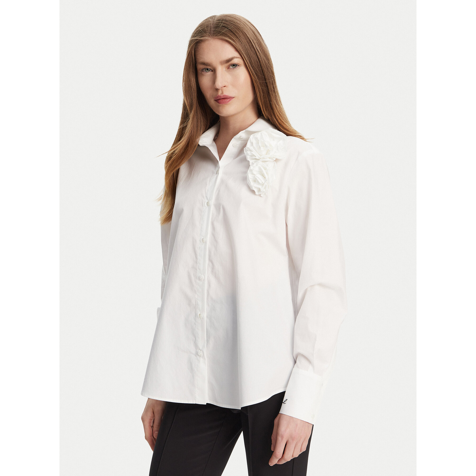 KARL LAGERFELD Hemd A2W11011 Weiß Regular Fit