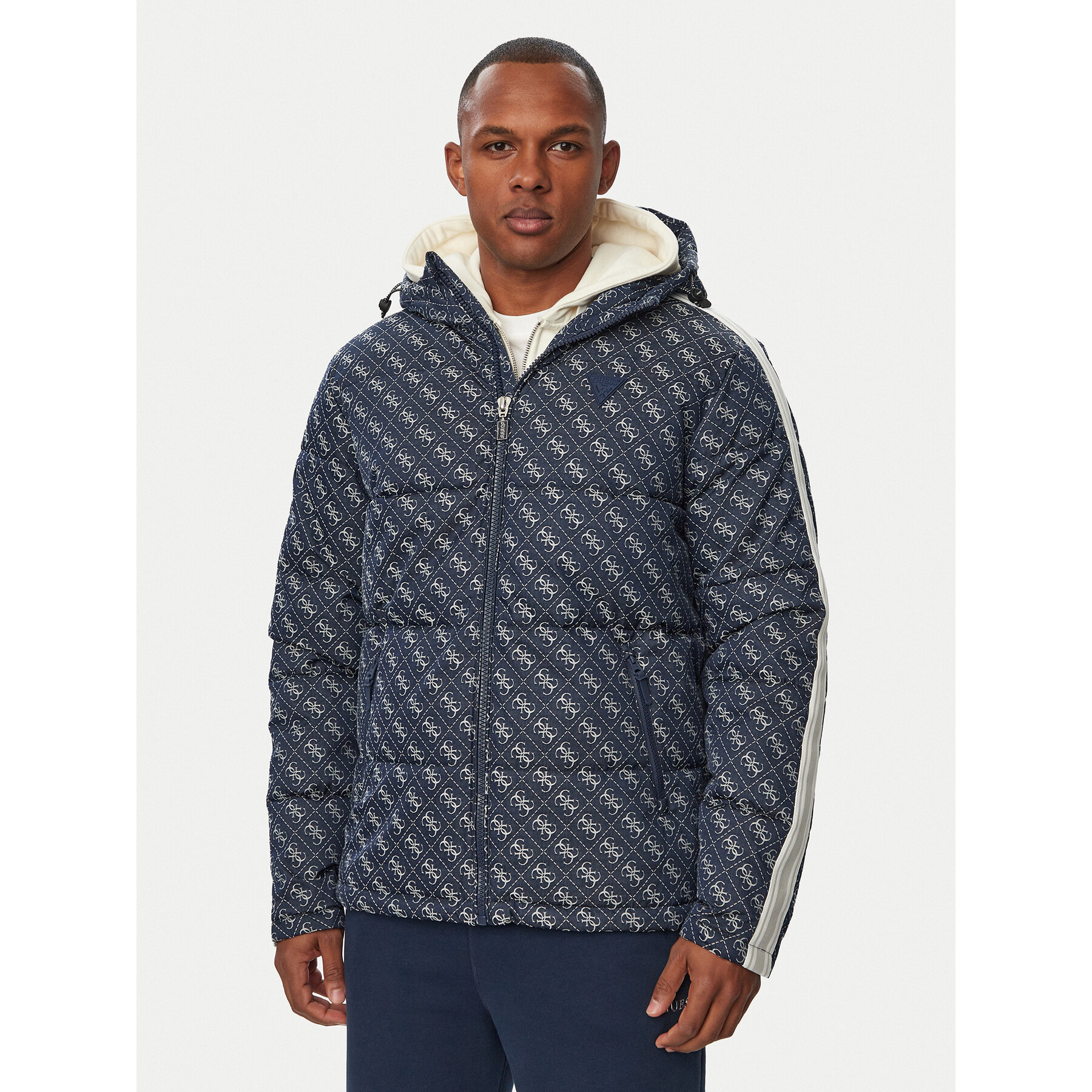 Guess Winterjacke Z5BL02 WFIQ2 Dunkelblau Regular Fit