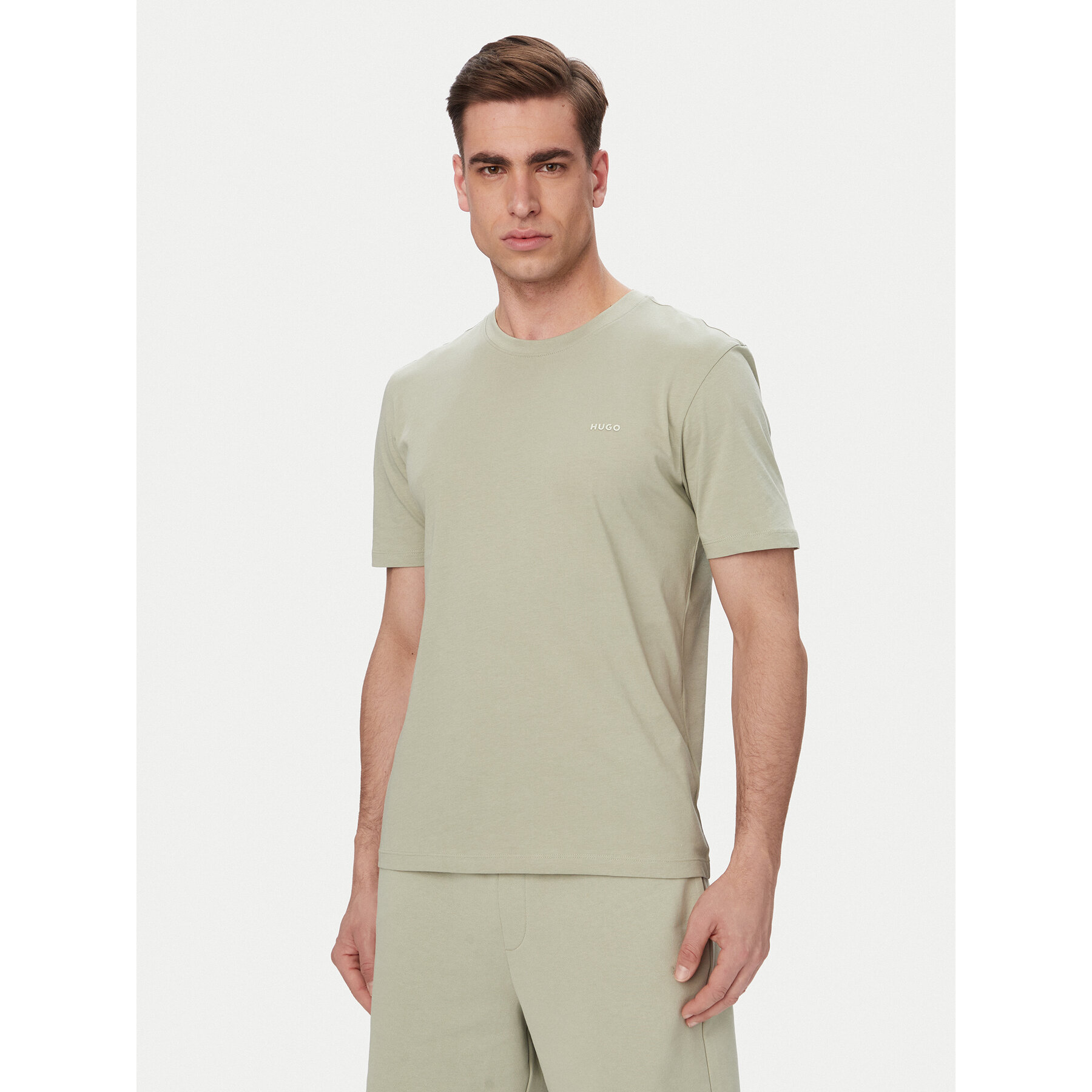 HUGO Camiseta Dero222 50466158 Verde claro Regular Fit